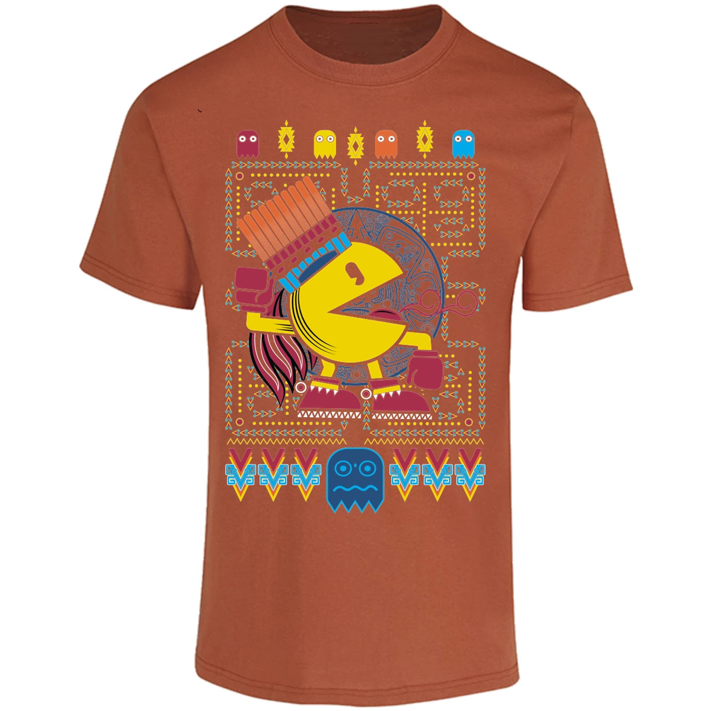 Playera Pacman Pacman Prehispanico para Adulto 16