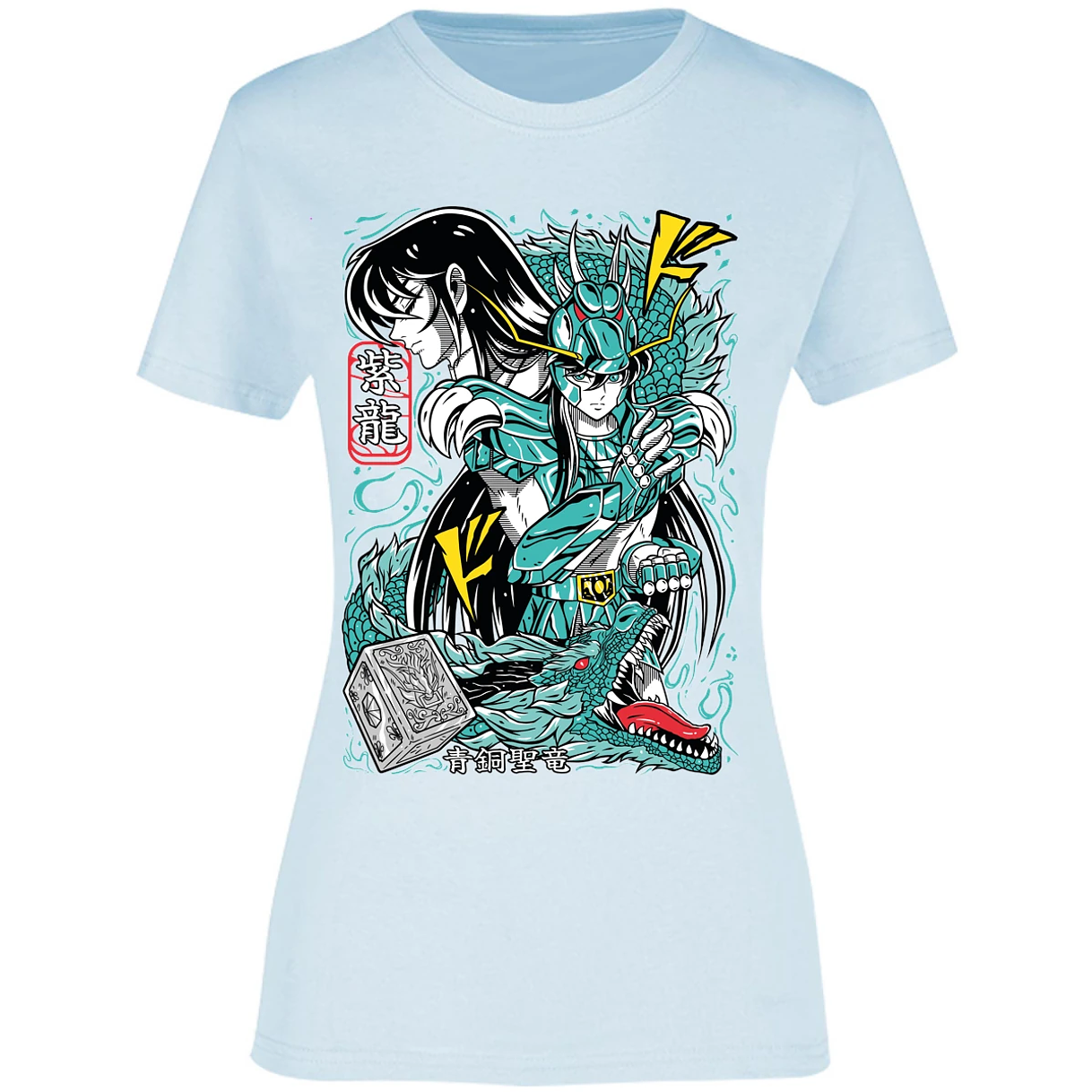 Blusa Saint Seiya Shiryu Anime Blusa para Mujer 4