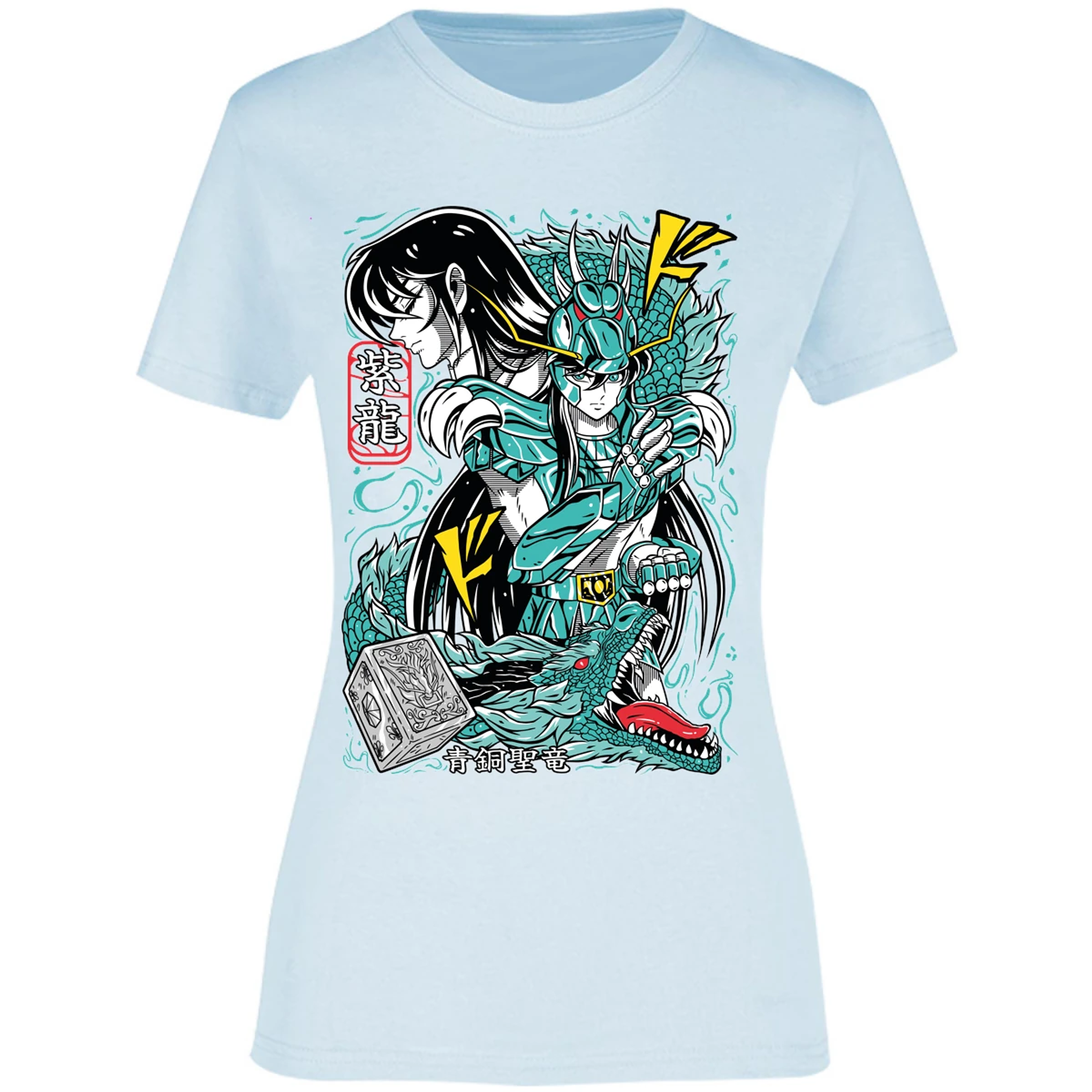 Blusa Saint Seiya Shiryu Anime Blusa para Mujer 4