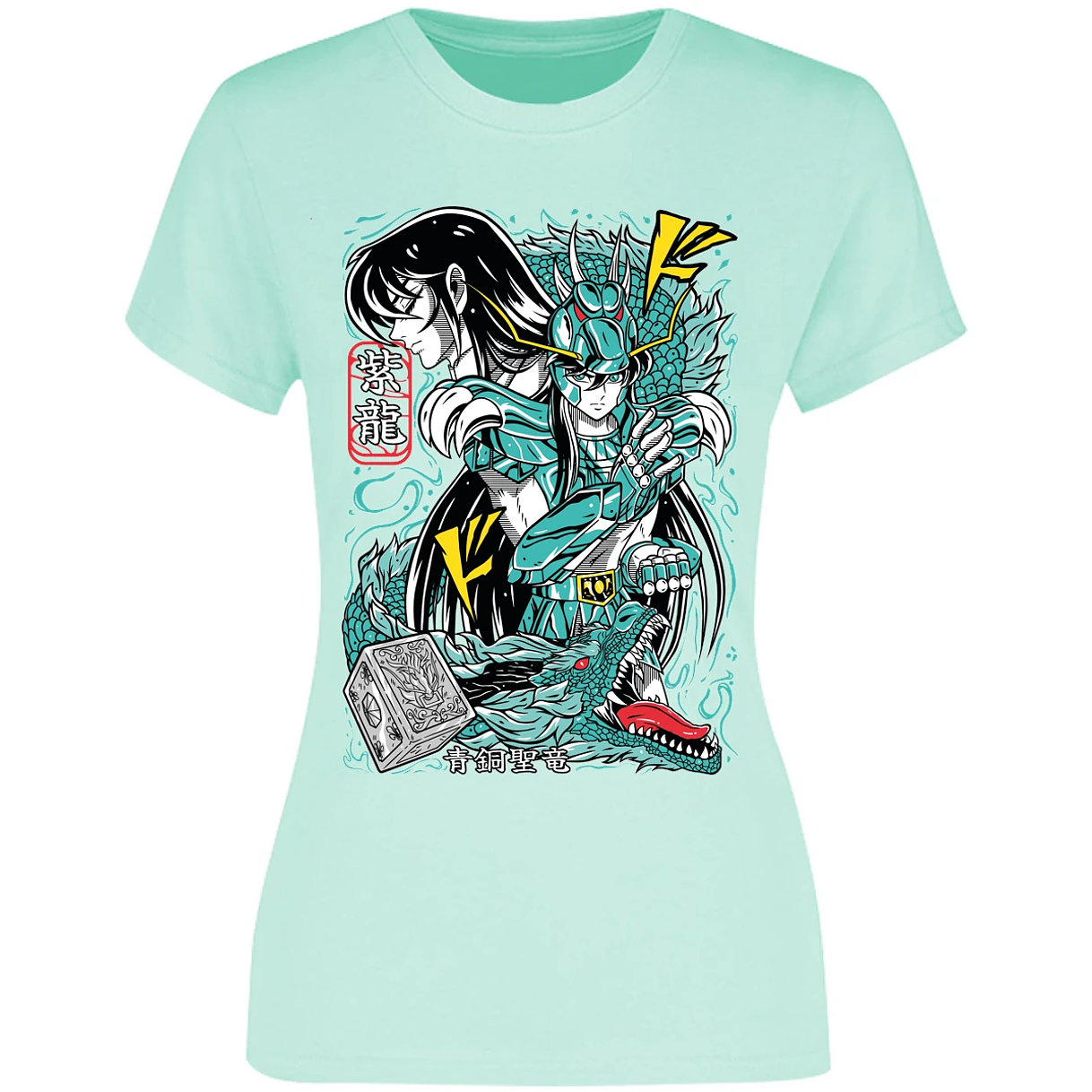 Blusa Saint Seiya Shiryu Anime Blusa para Mujer 2
