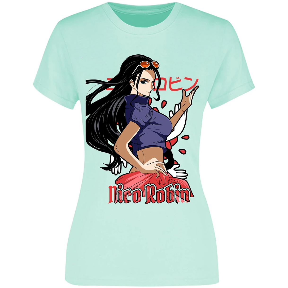 Blusa One Piece Nico Robin Blusa para Mujer 32