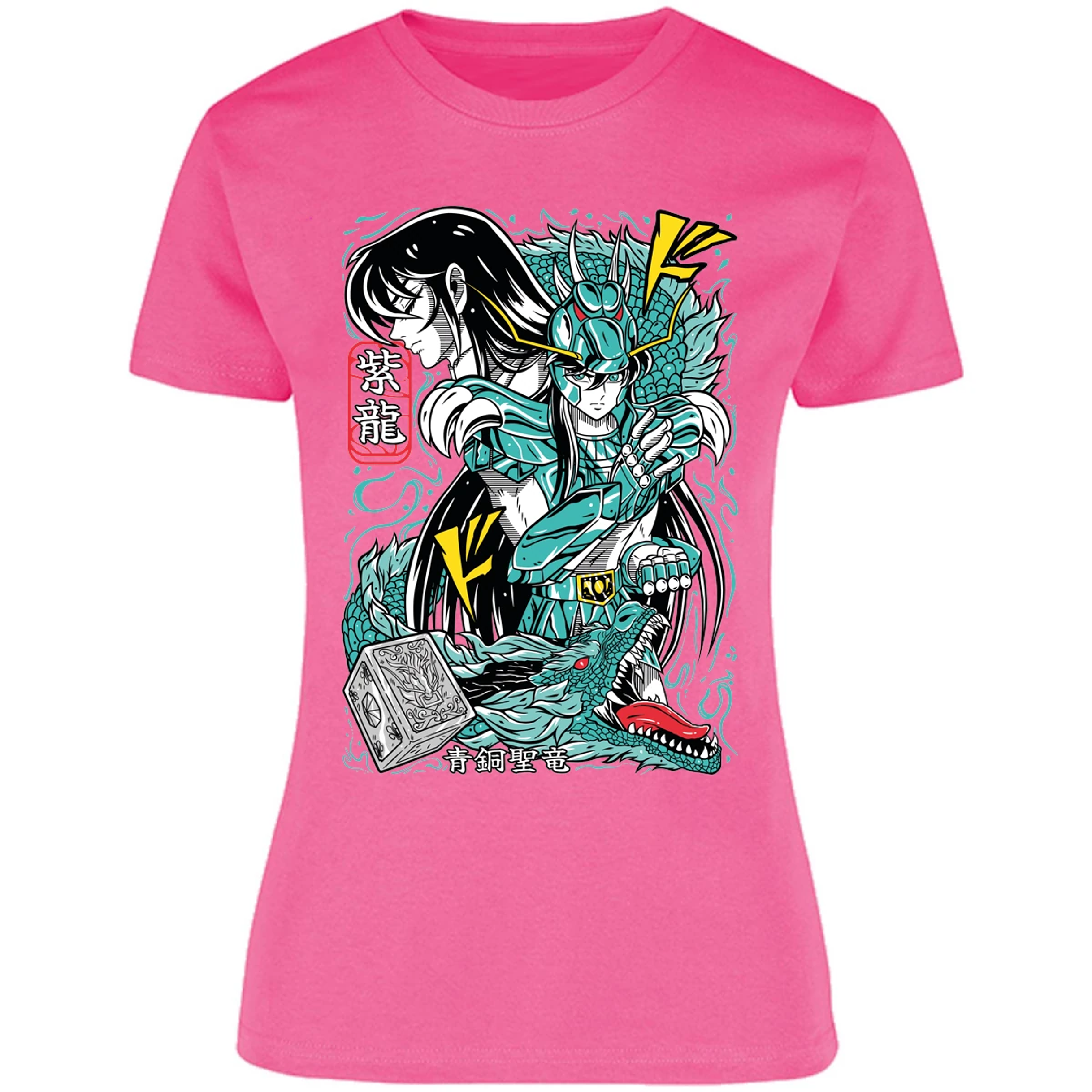 Blusa Saint Seiya Shiryu Anime Blusa para Mujer 12