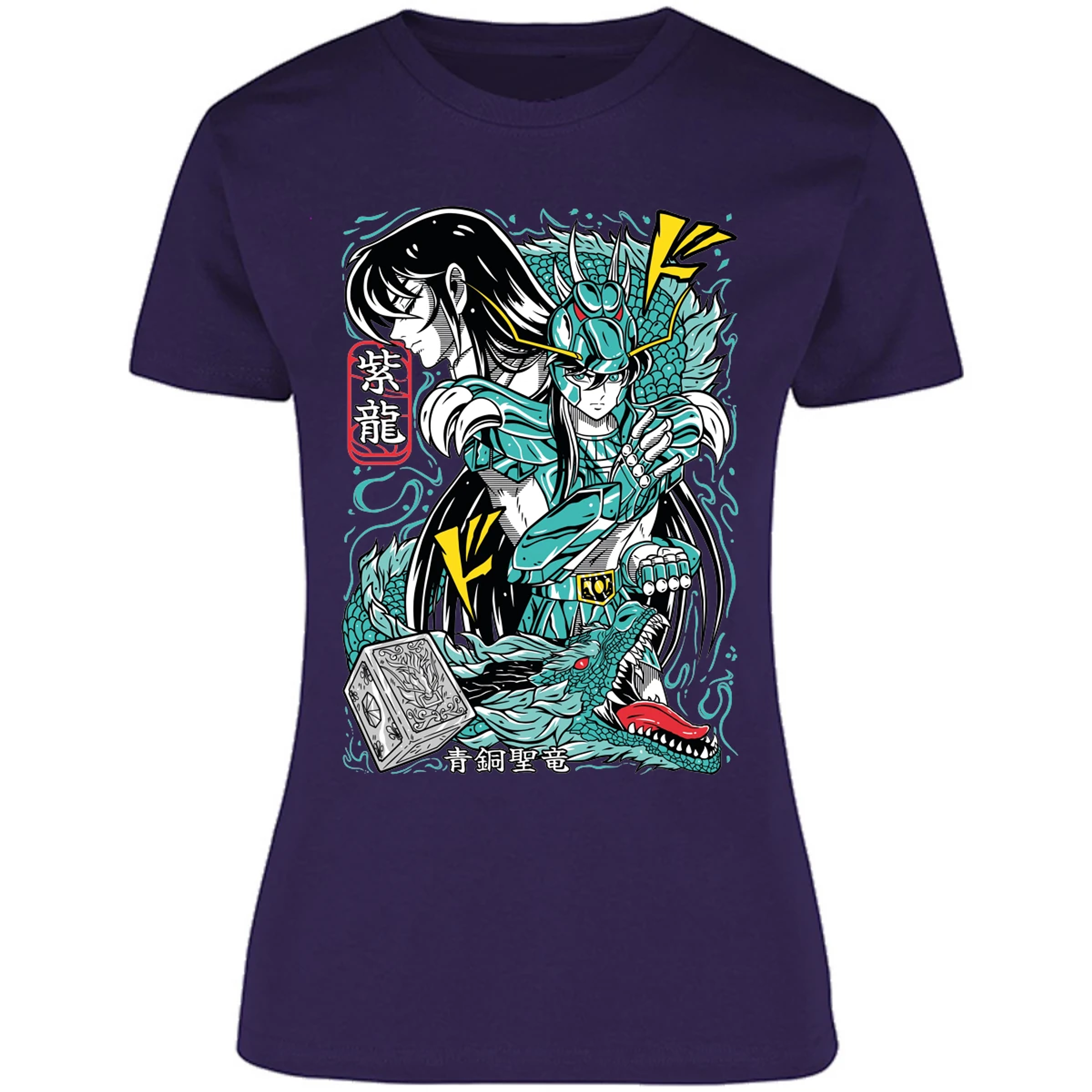 Blusa Saint Seiya Shiryu Anime Blusa para Mujer 15