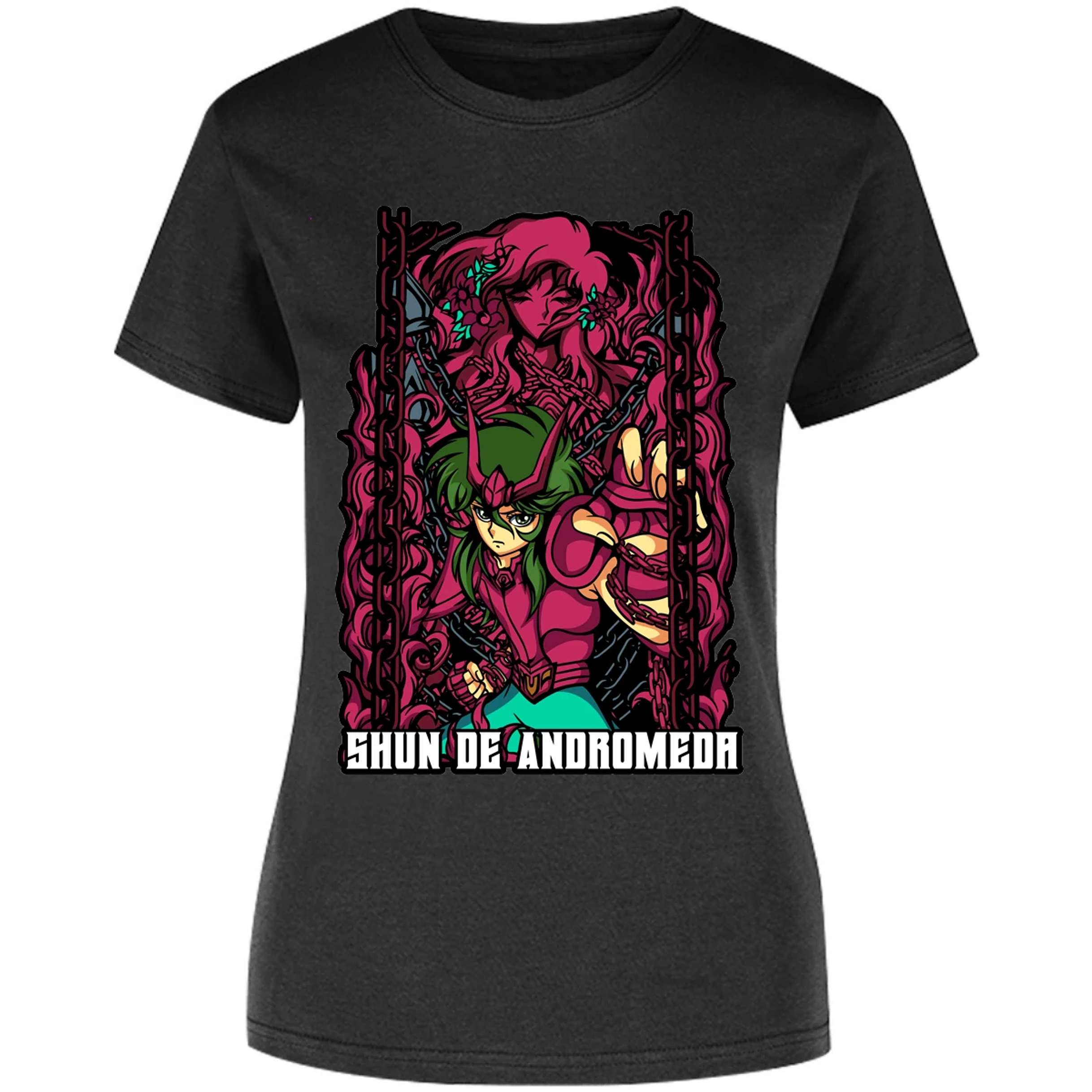 Blusa Saint Seiya Shun Anime Blusa para Mujer 13