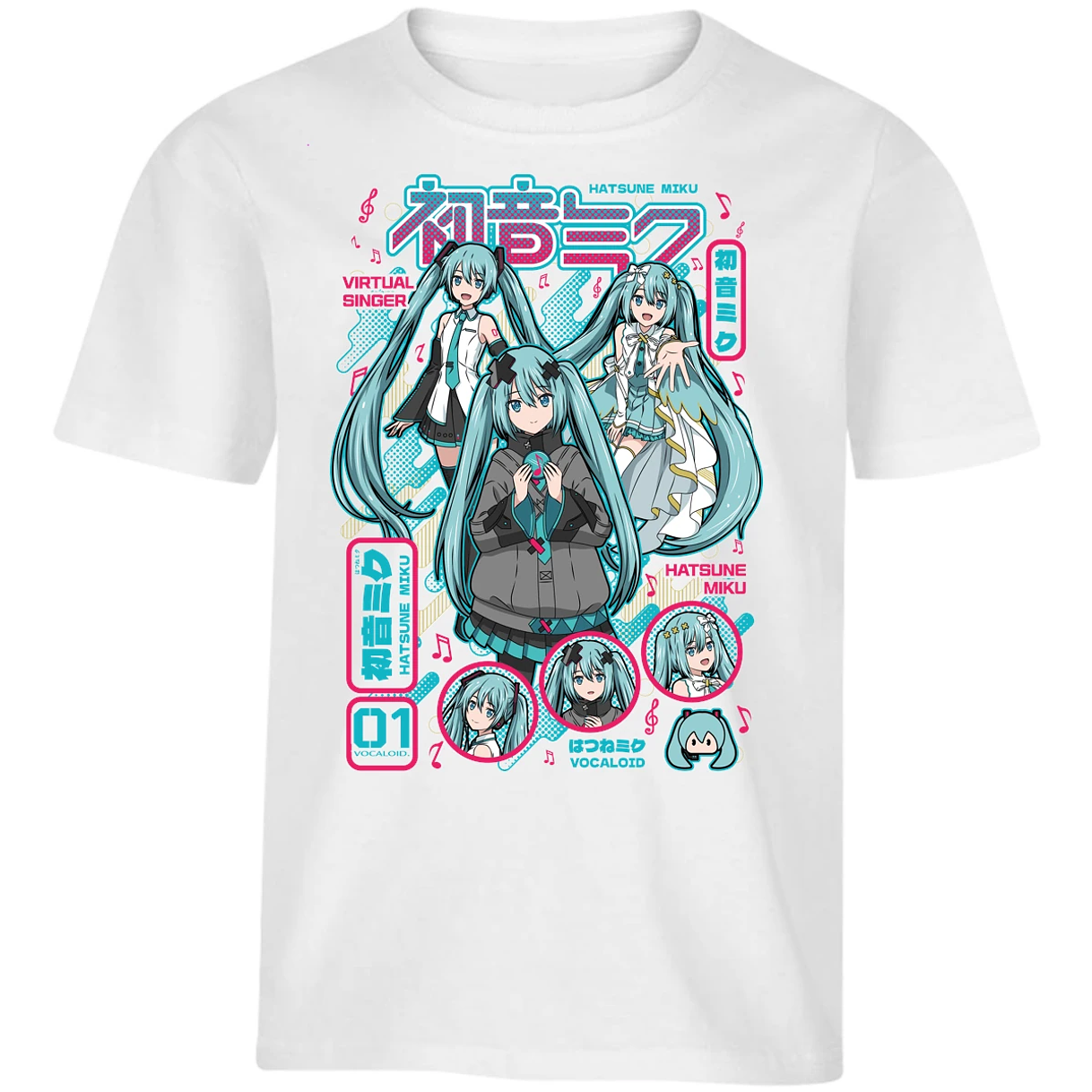 Playera Naruto Miku Anime para Niño 13