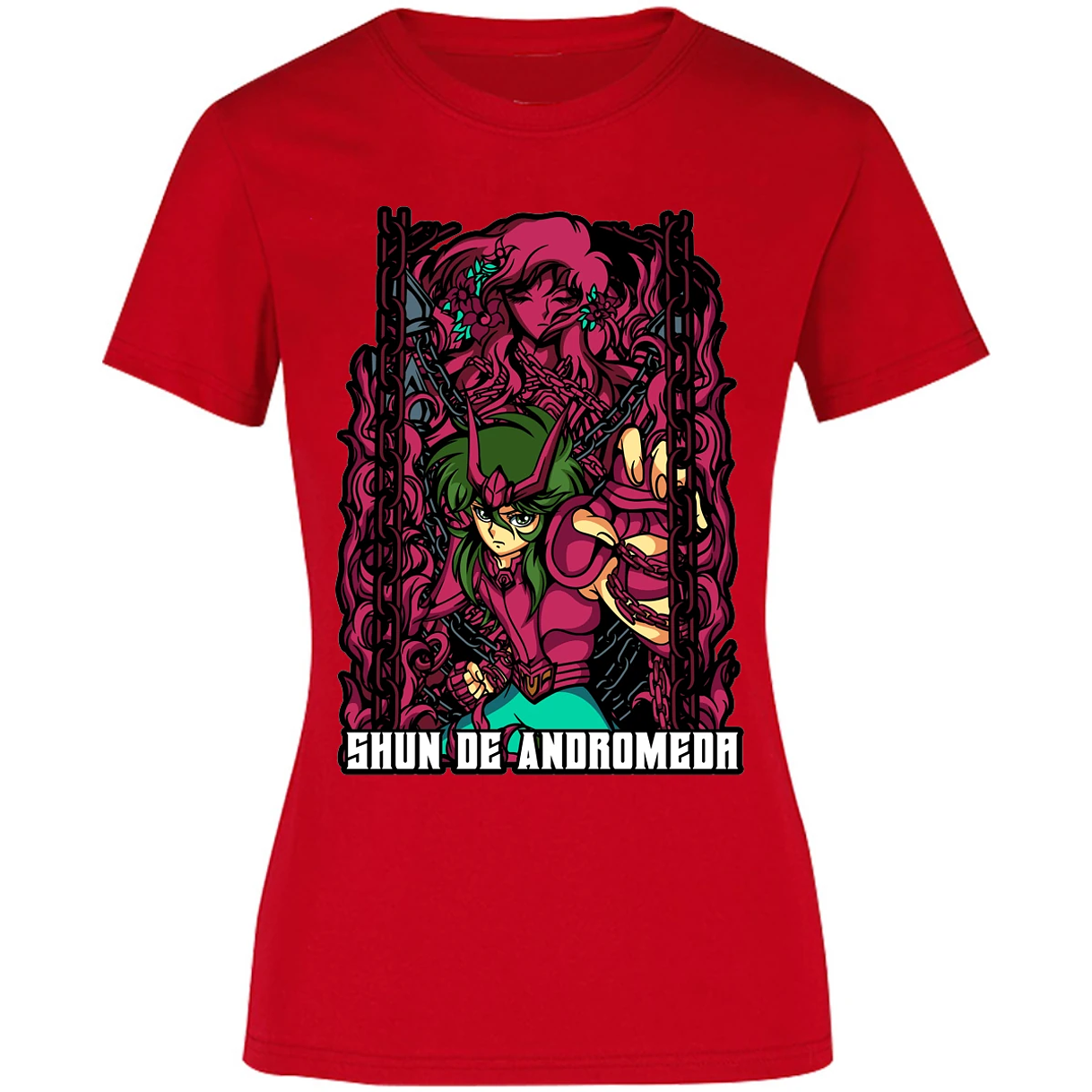 Blusa Saint Seiya Shun Anime Blusa para Mujer 17