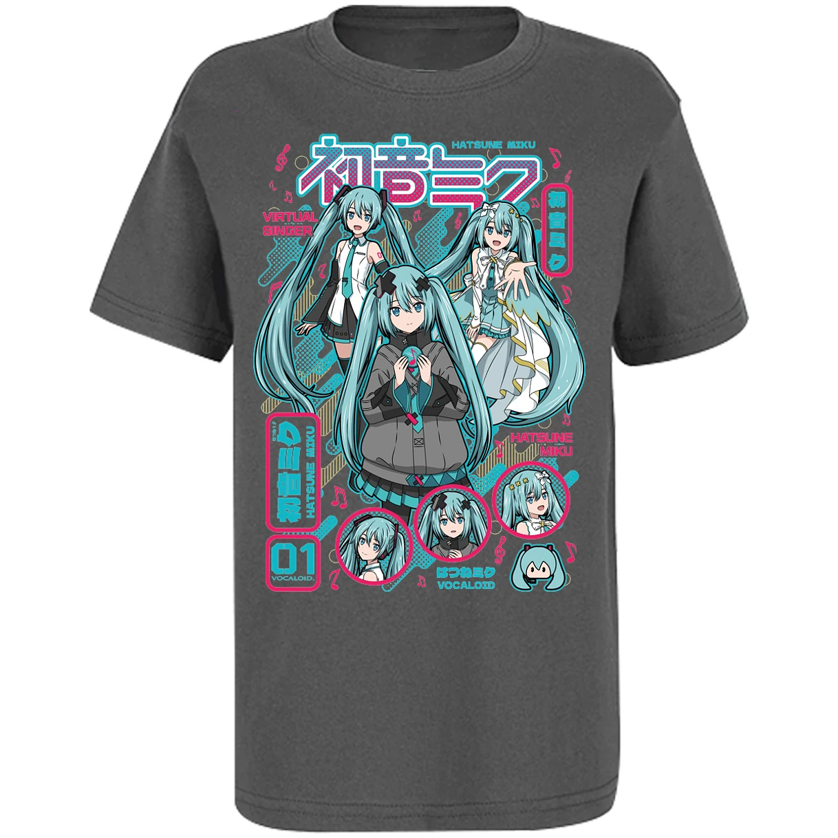 Playera Naruto Miku Anime para Niño 15