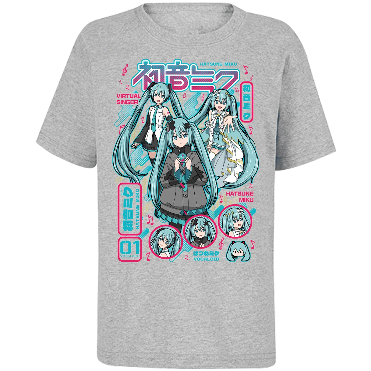 Playera Naruto Miku Anime para Niño 4