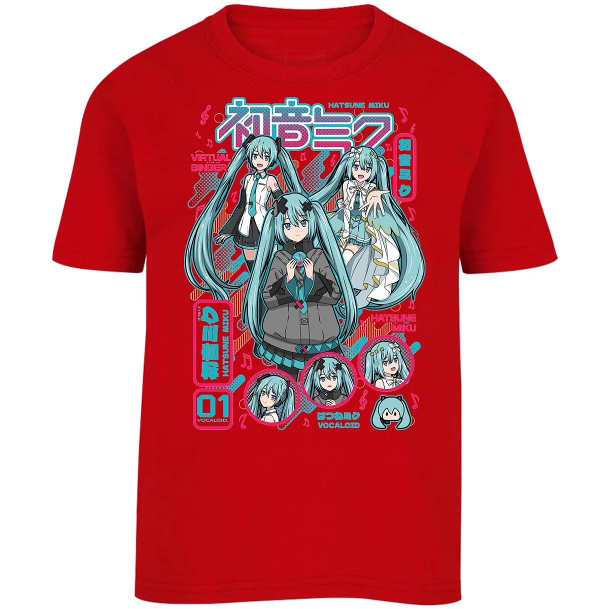 Playera Naruto Miku Anime para Niño 2