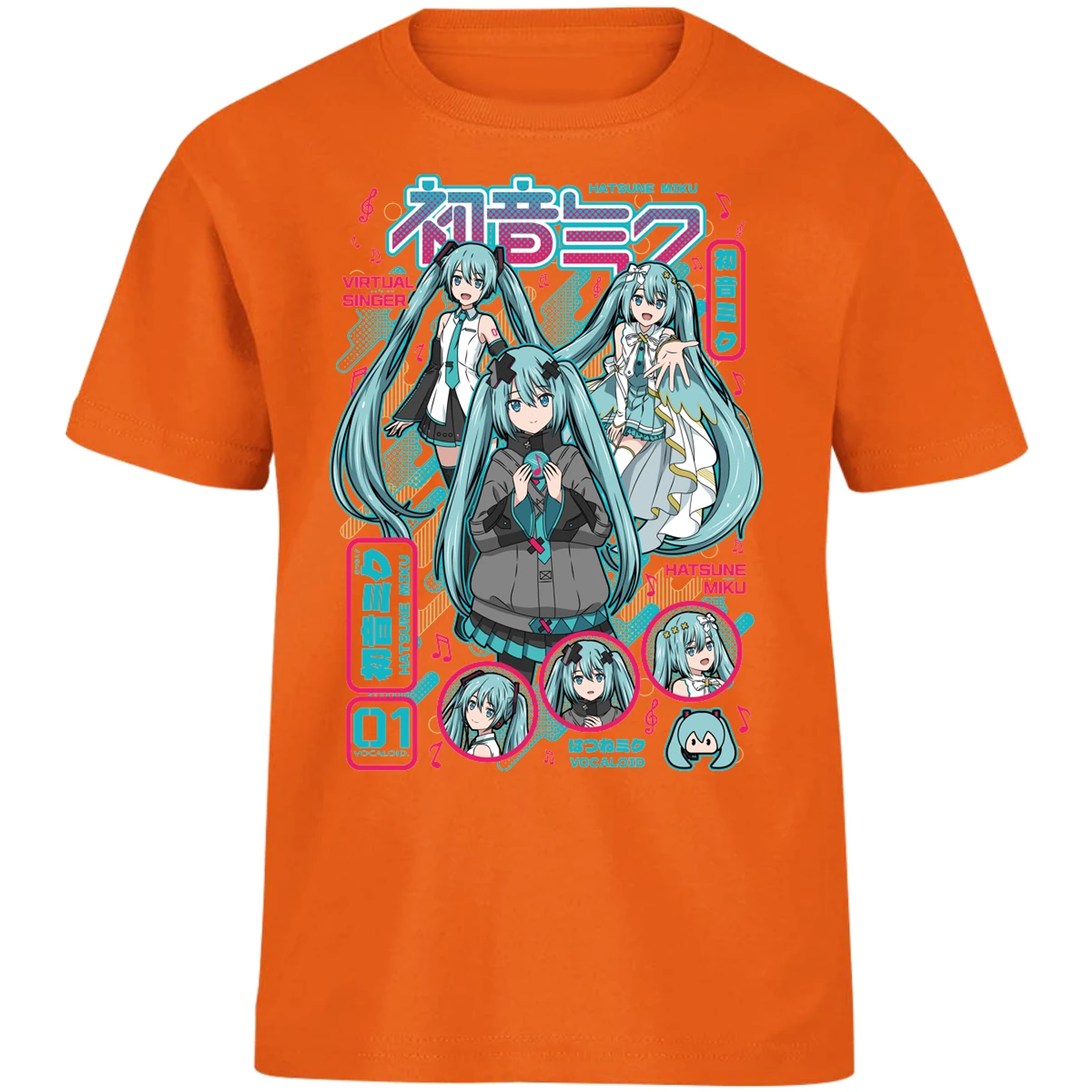 Playera Naruto Miku Anime para Niño 16