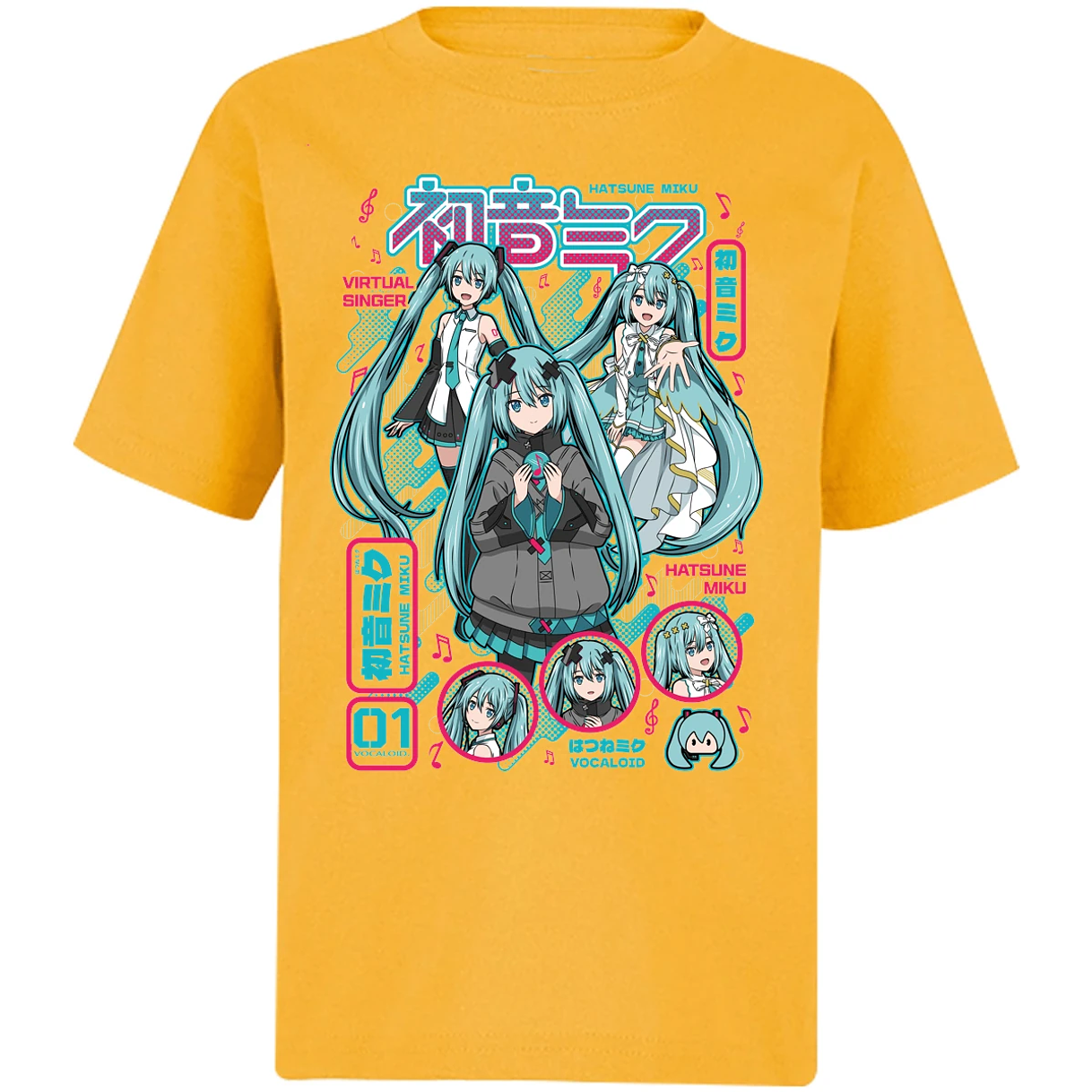 Playera Naruto Miku Anime para Niño 14