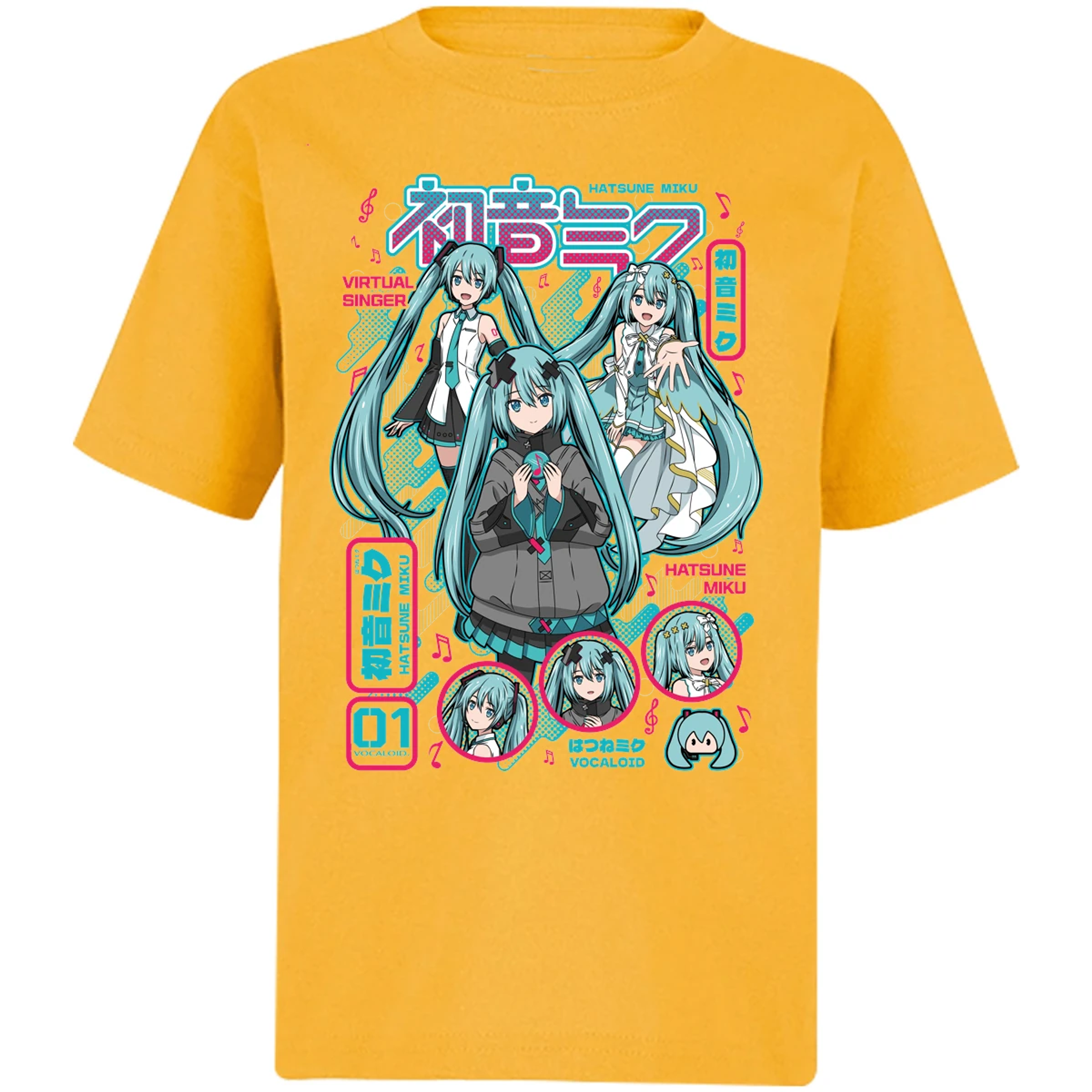 Playera Naruto Miku Anime para Niño 14