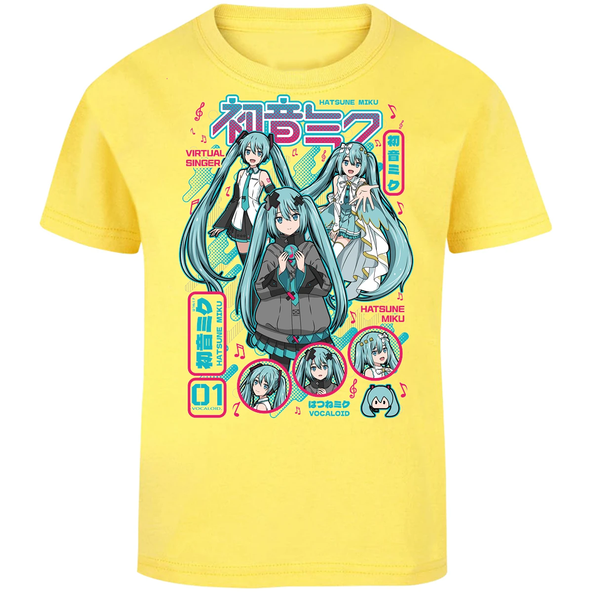 Playera Naruto Miku Anime para Niño 11