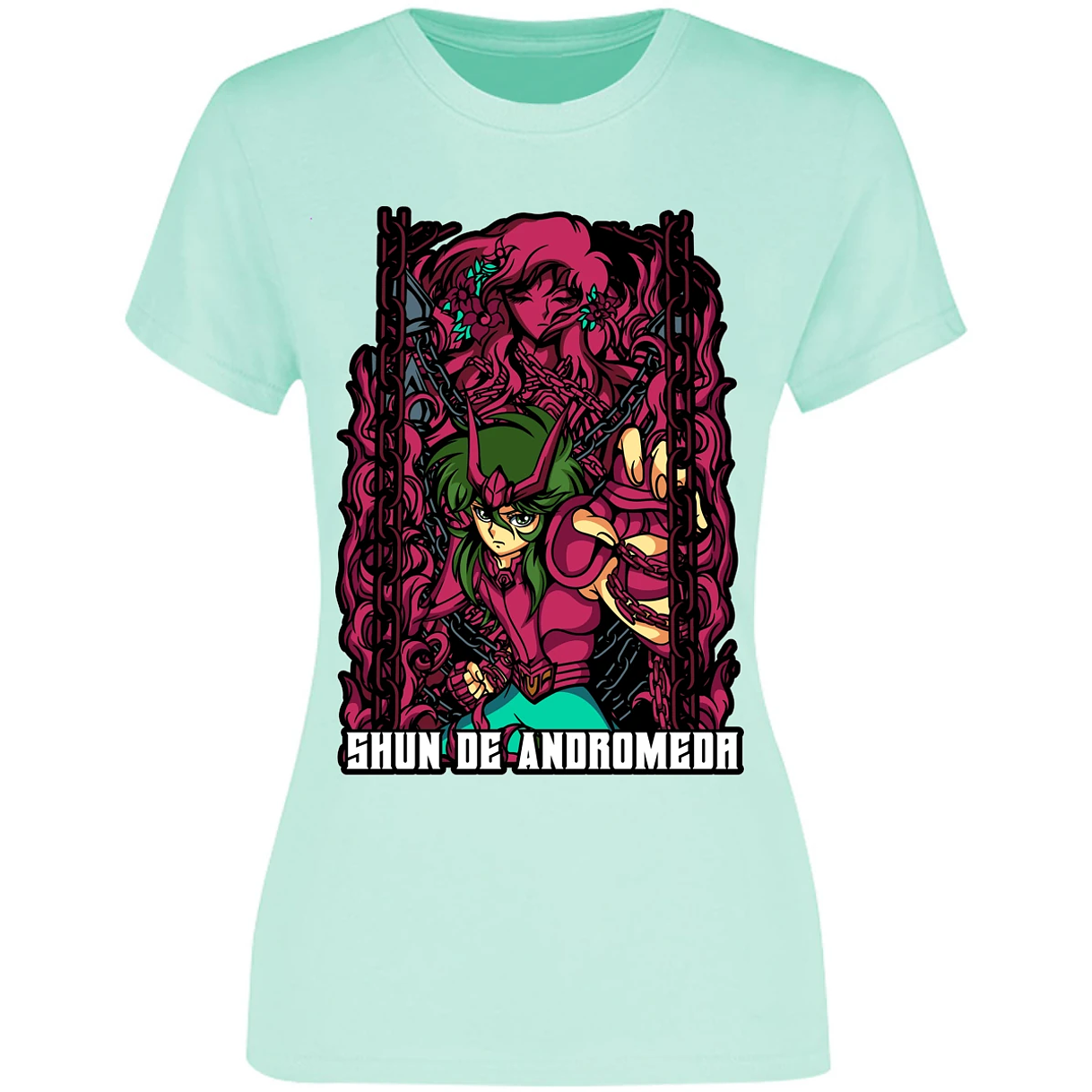 Blusa Saint Seiya Shun Anime Blusa para Mujer 15