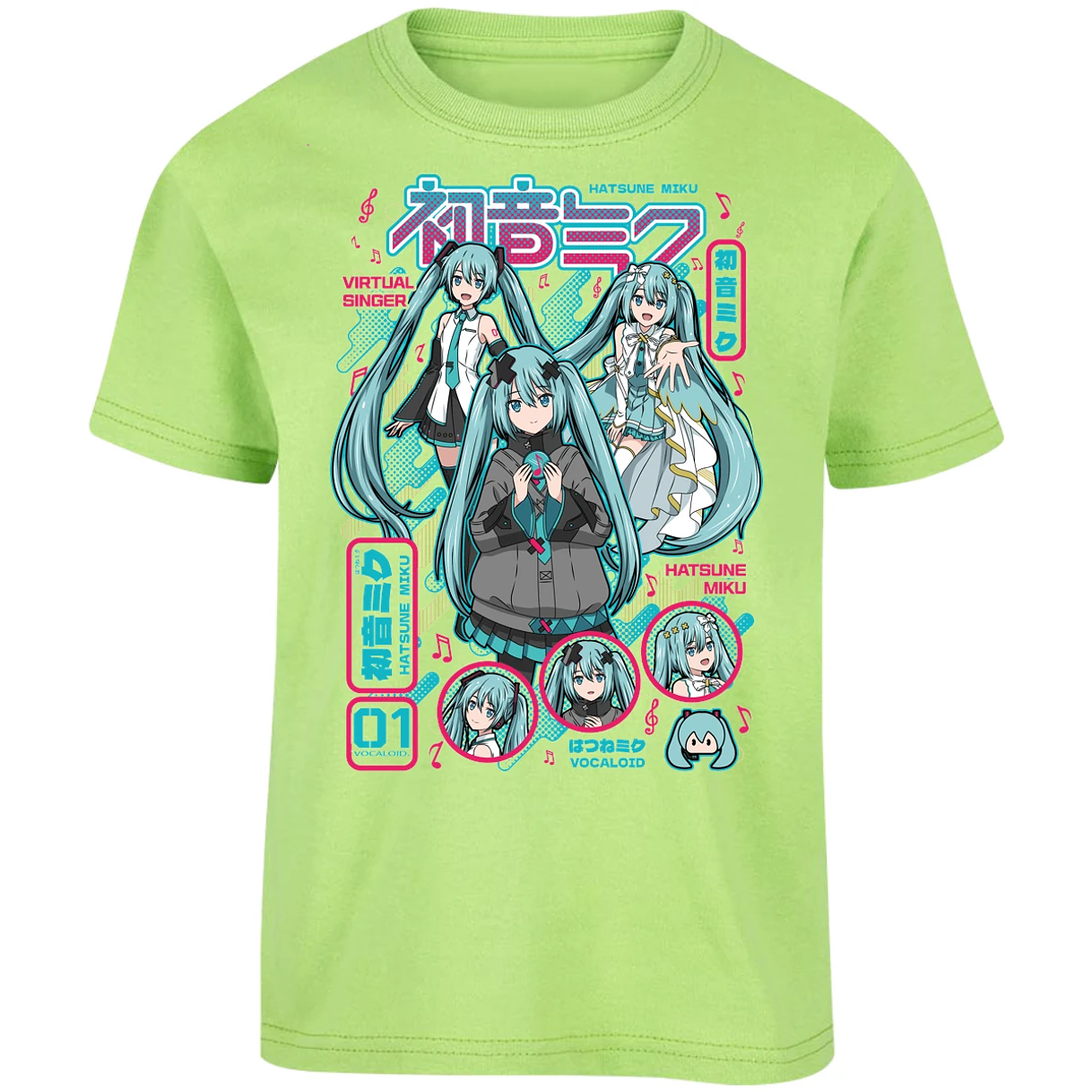 Playera Naruto Miku Anime para Niño 10