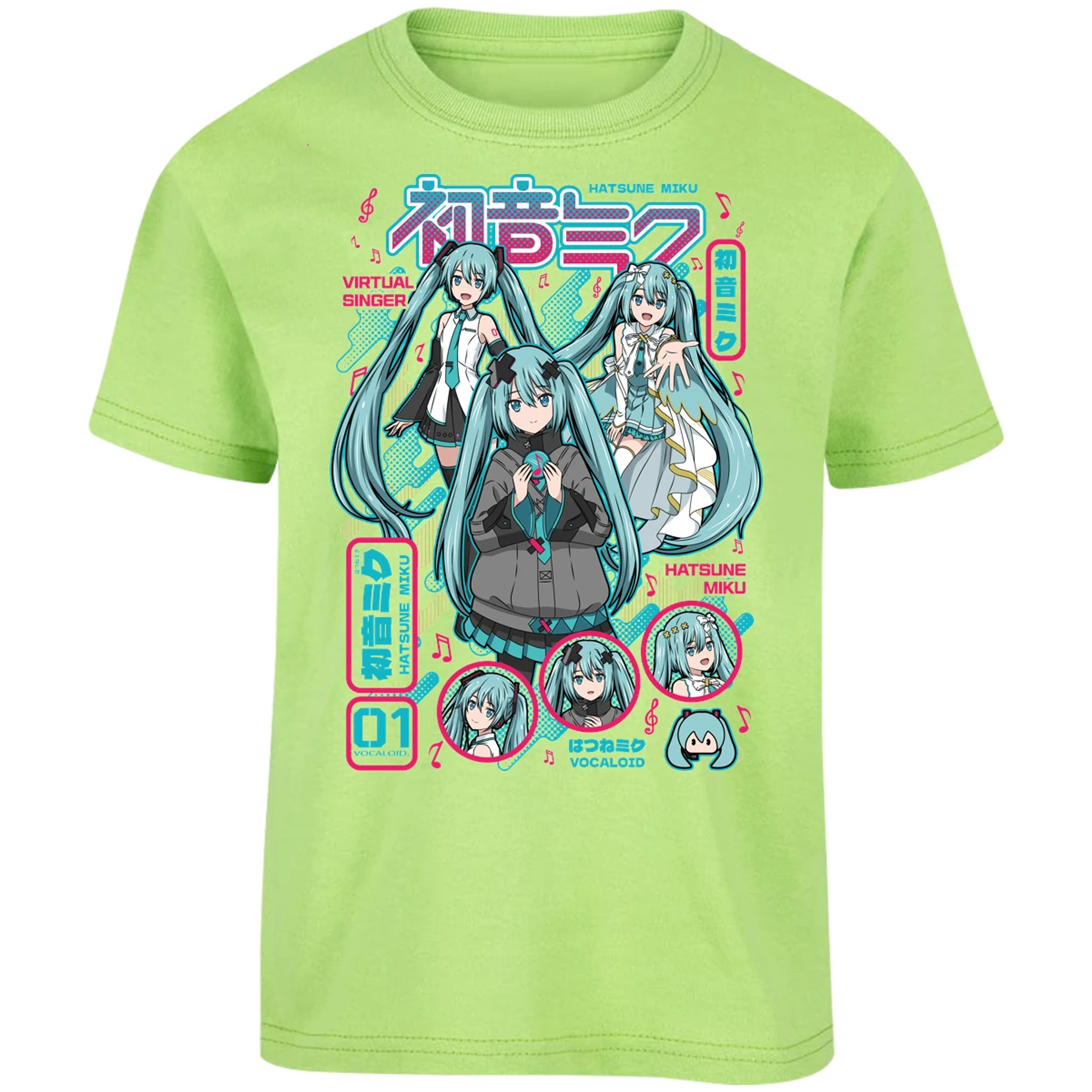 Playera Naruto Miku Anime para Niño 10
