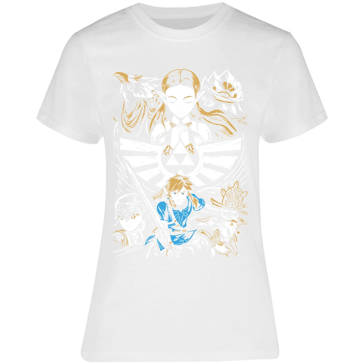 Blusa The Leyend Of Zelda Diseo Link Y Zelda Blusa para Mujer 16
