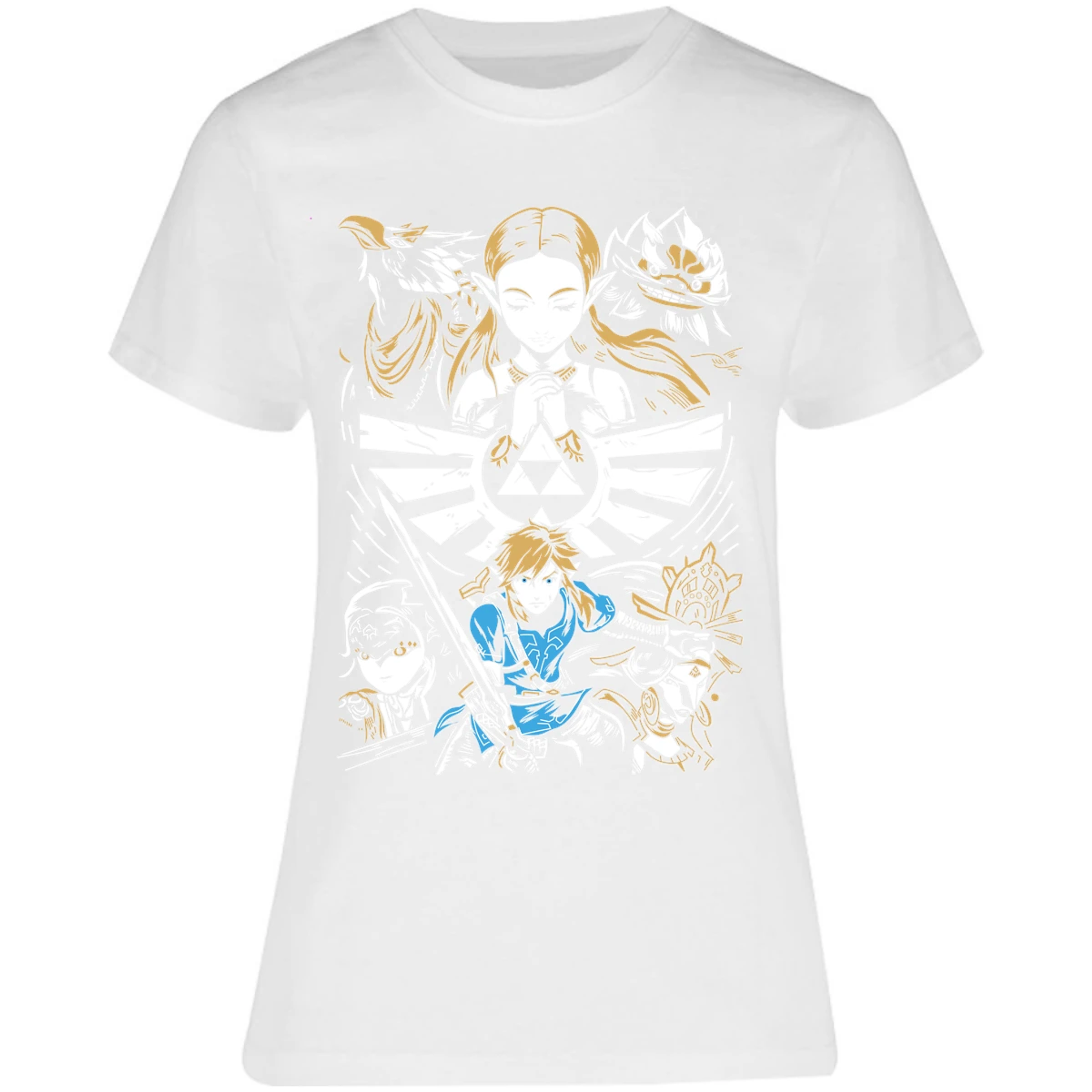 Blusa The Leyend Of Zelda Diseo Link Y Zelda Blusa para Mujer 16