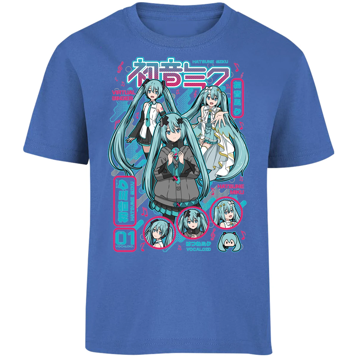 Playera Naruto Miku Anime para Niño 3