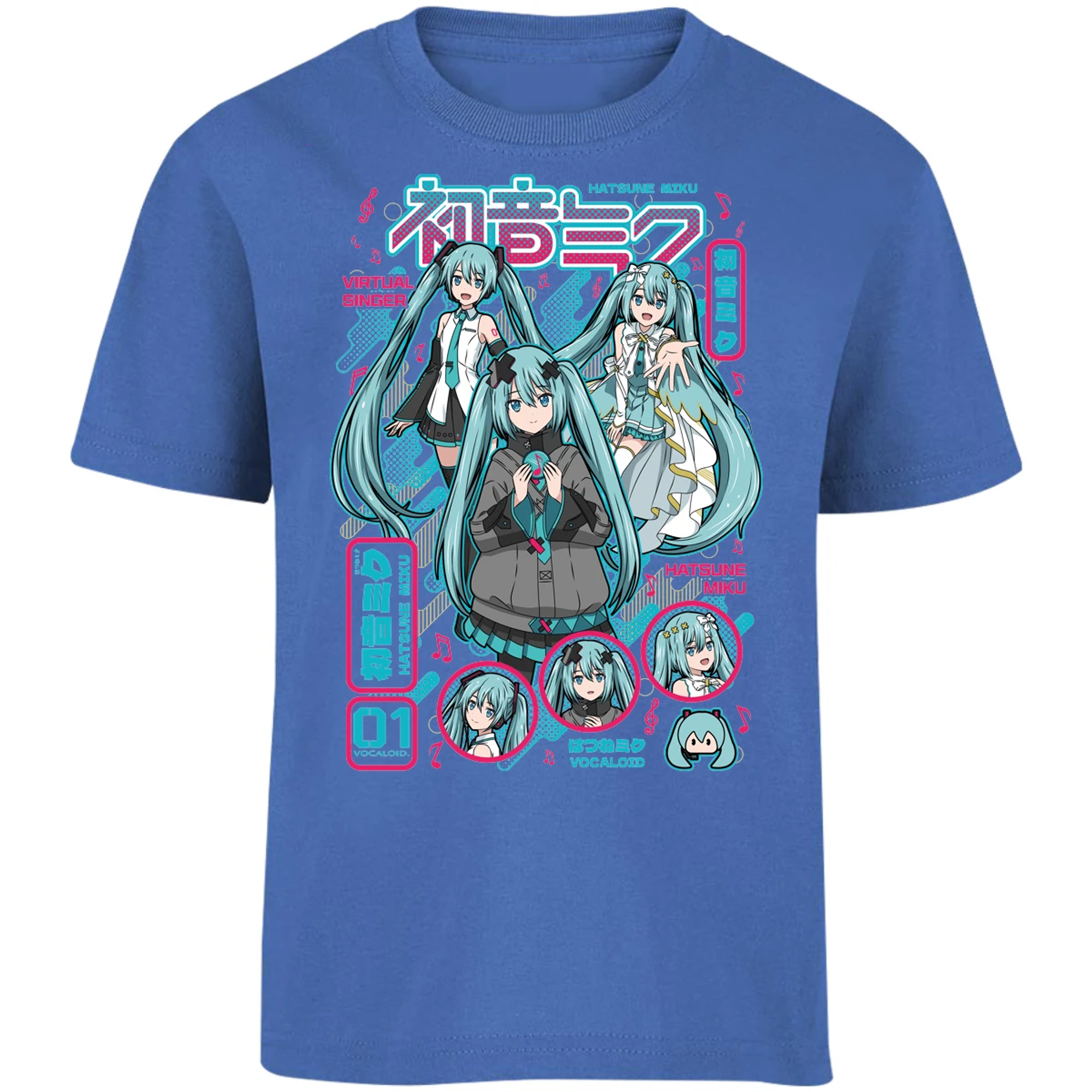 Playera Naruto Miku Anime para Niño 3
