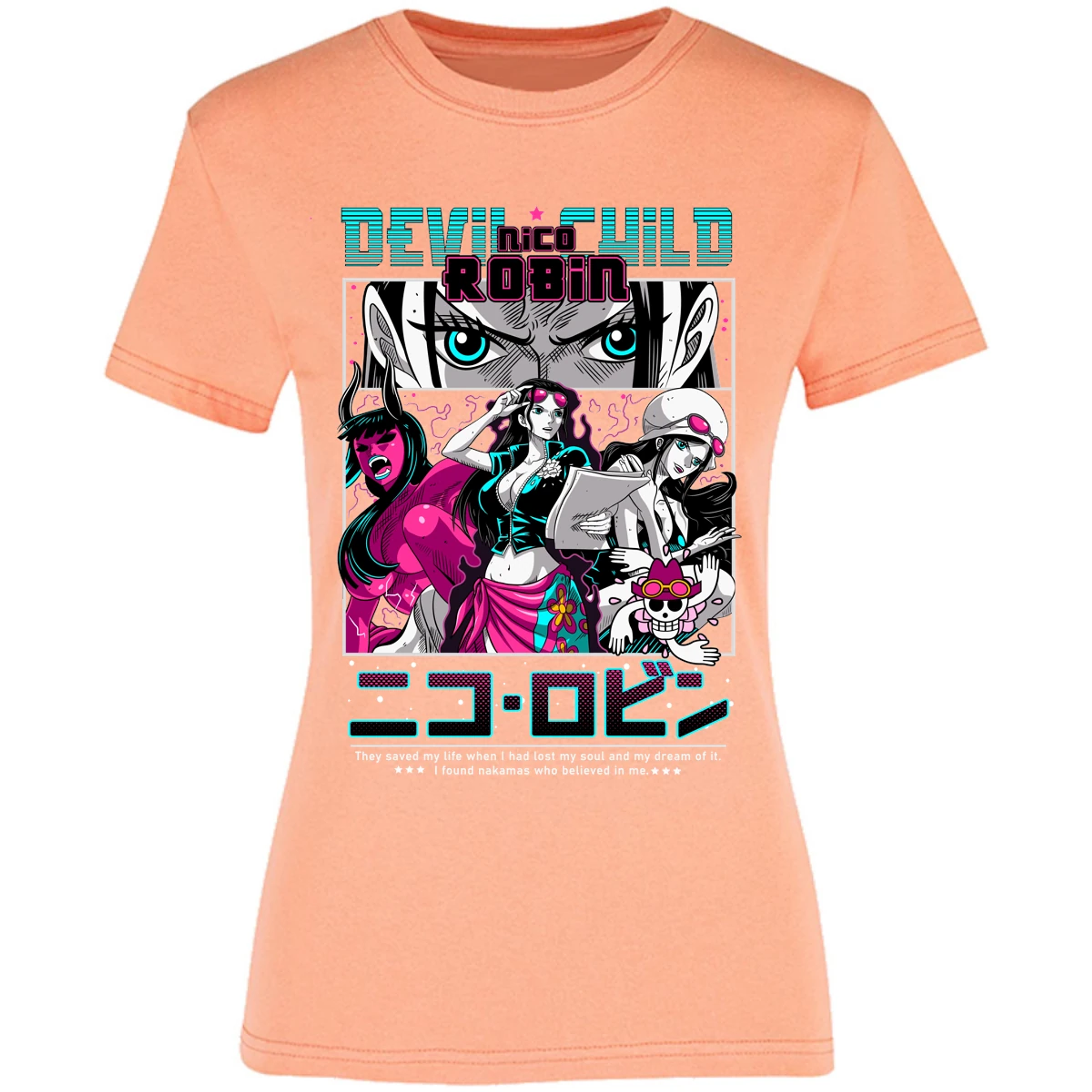 Blusa One Piece Nico Robin Anime Blusa para Mujer 12