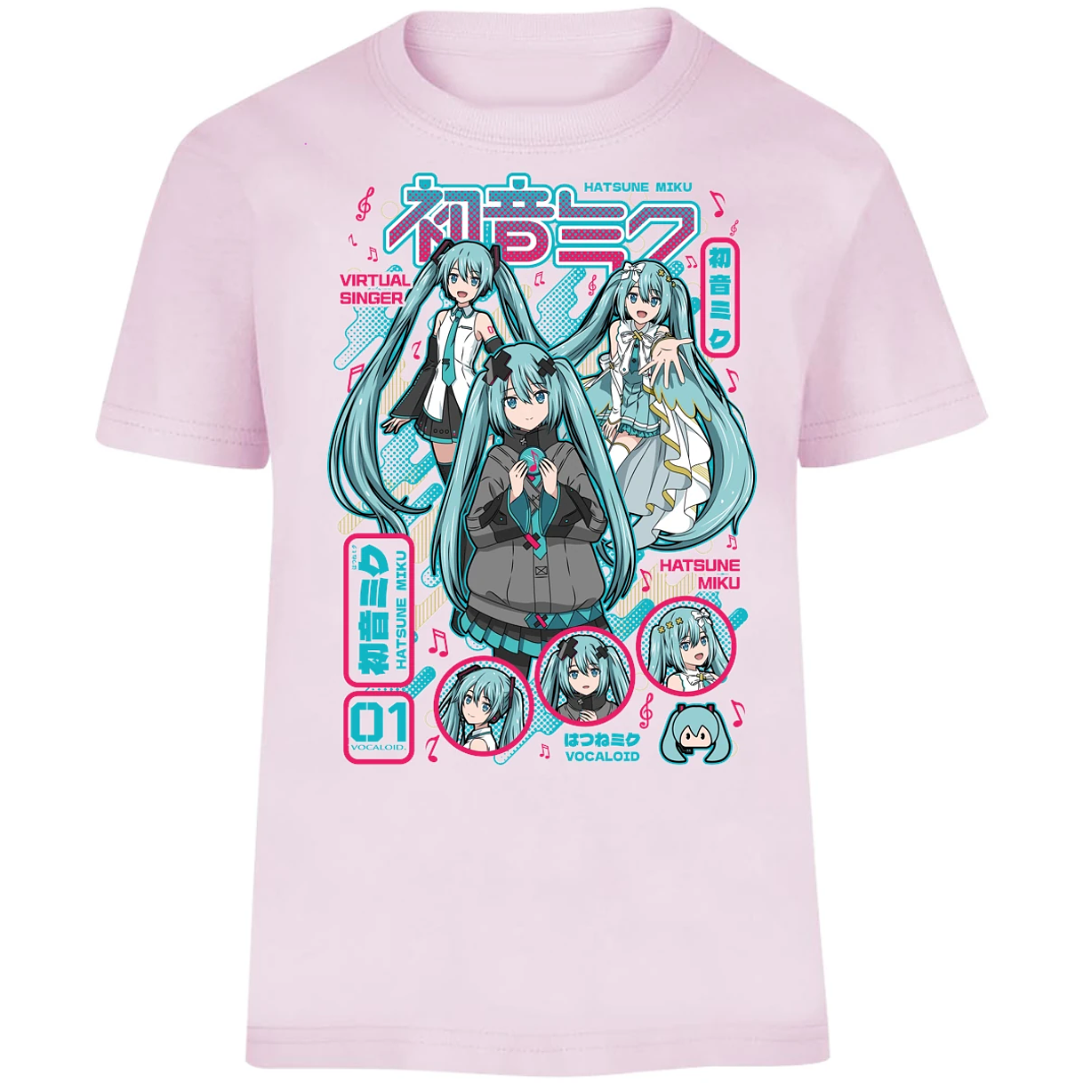 Playera Naruto Miku Anime para Niño 5