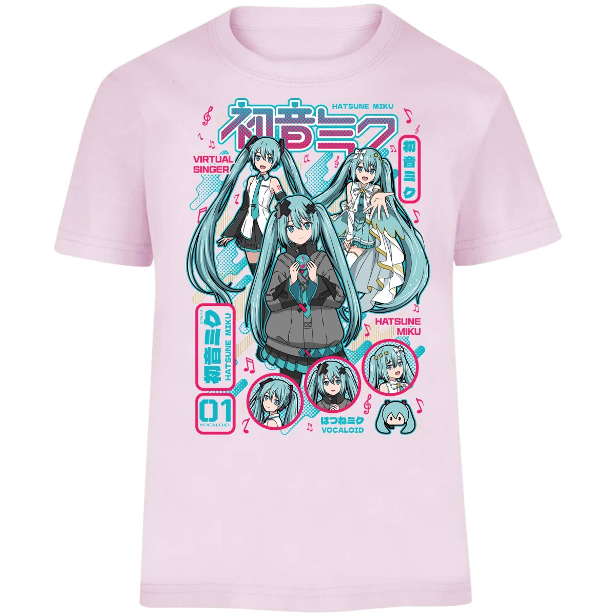 Playera Naruto Miku Anime para Niño 5