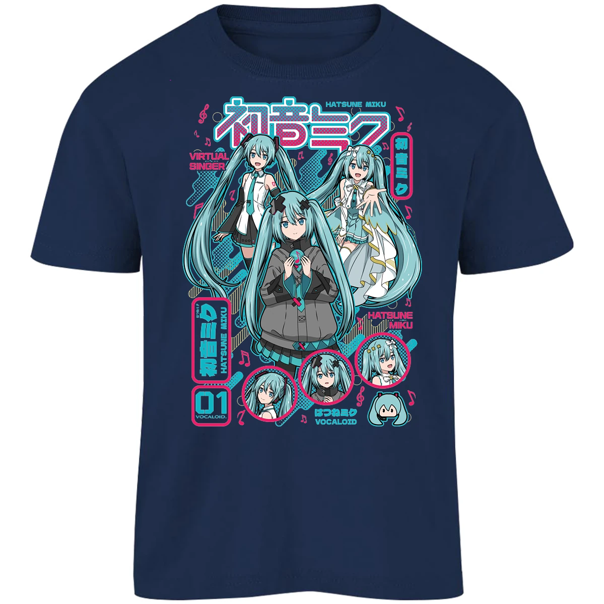 Playera Naruto Miku Anime para Niño 7