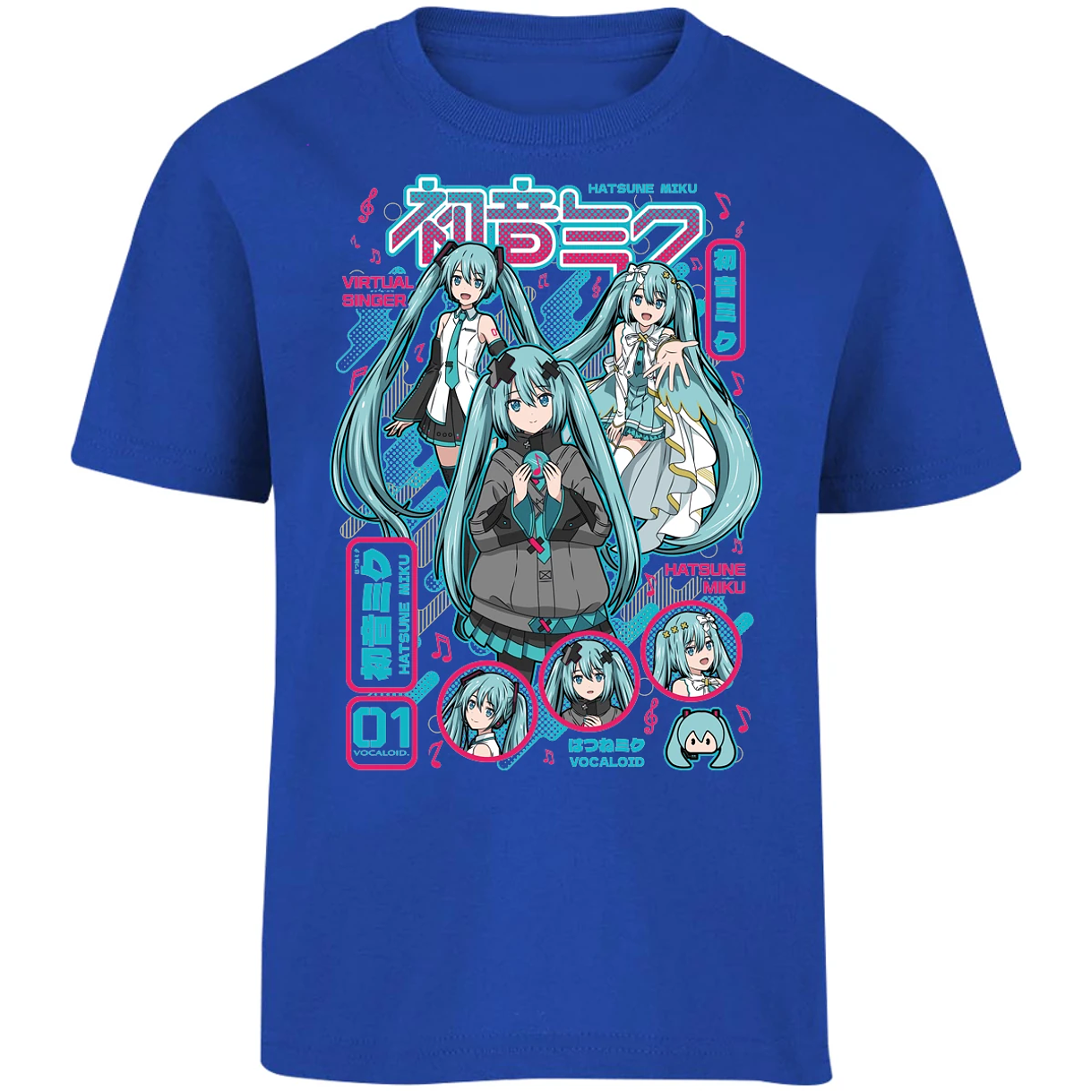 Playera Naruto Miku Anime para Niño 6