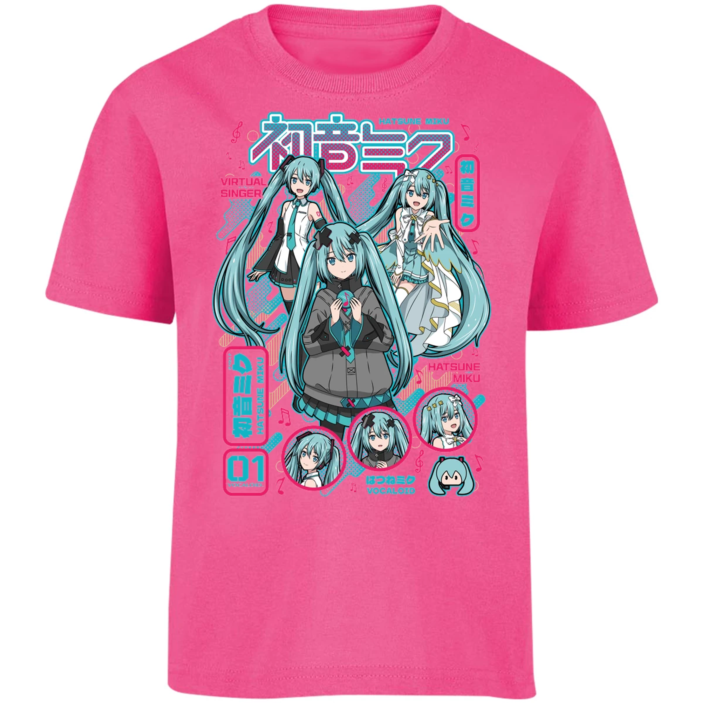 Playera Naruto Miku Anime para Niño 8