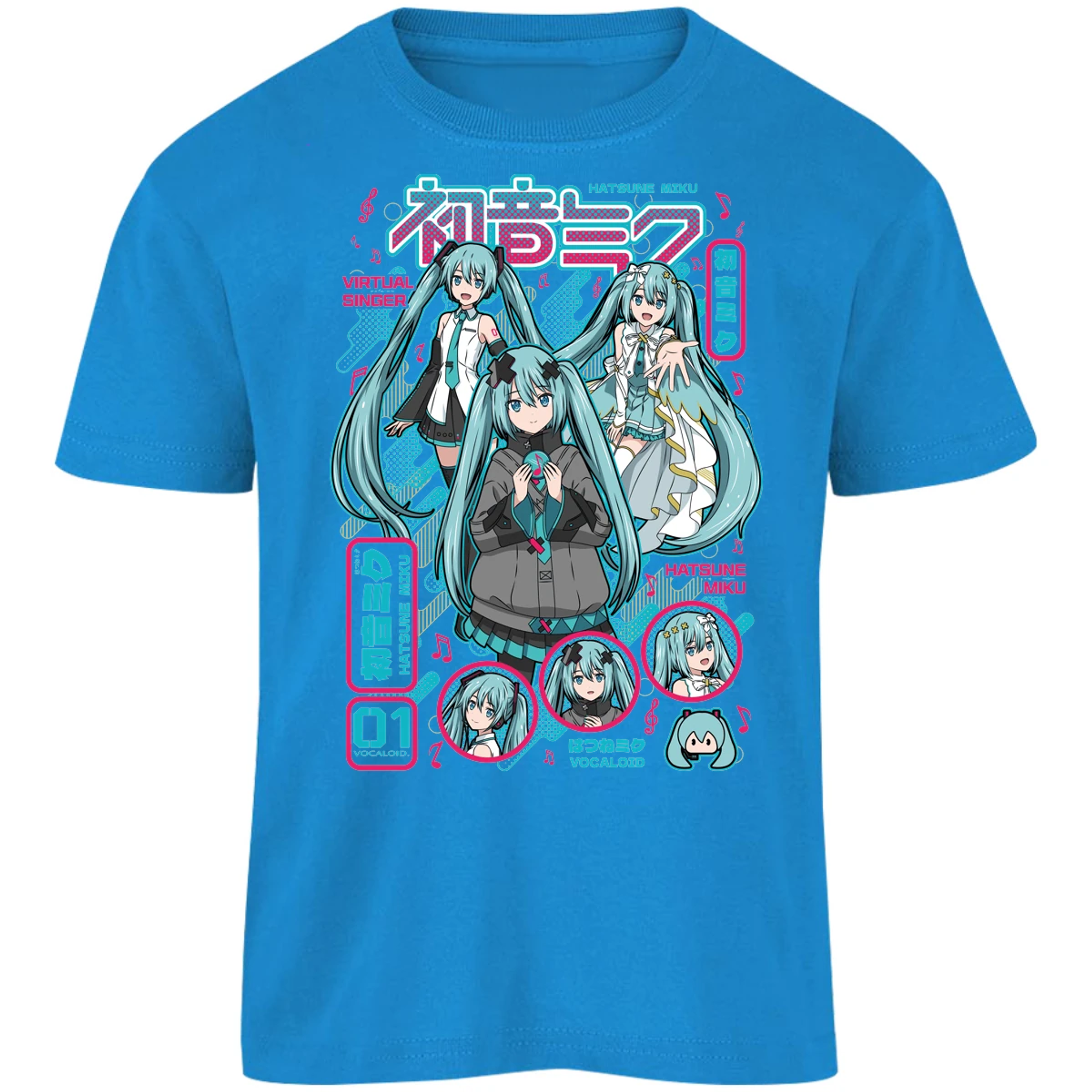 Playera Naruto Miku Anime para Niño 17