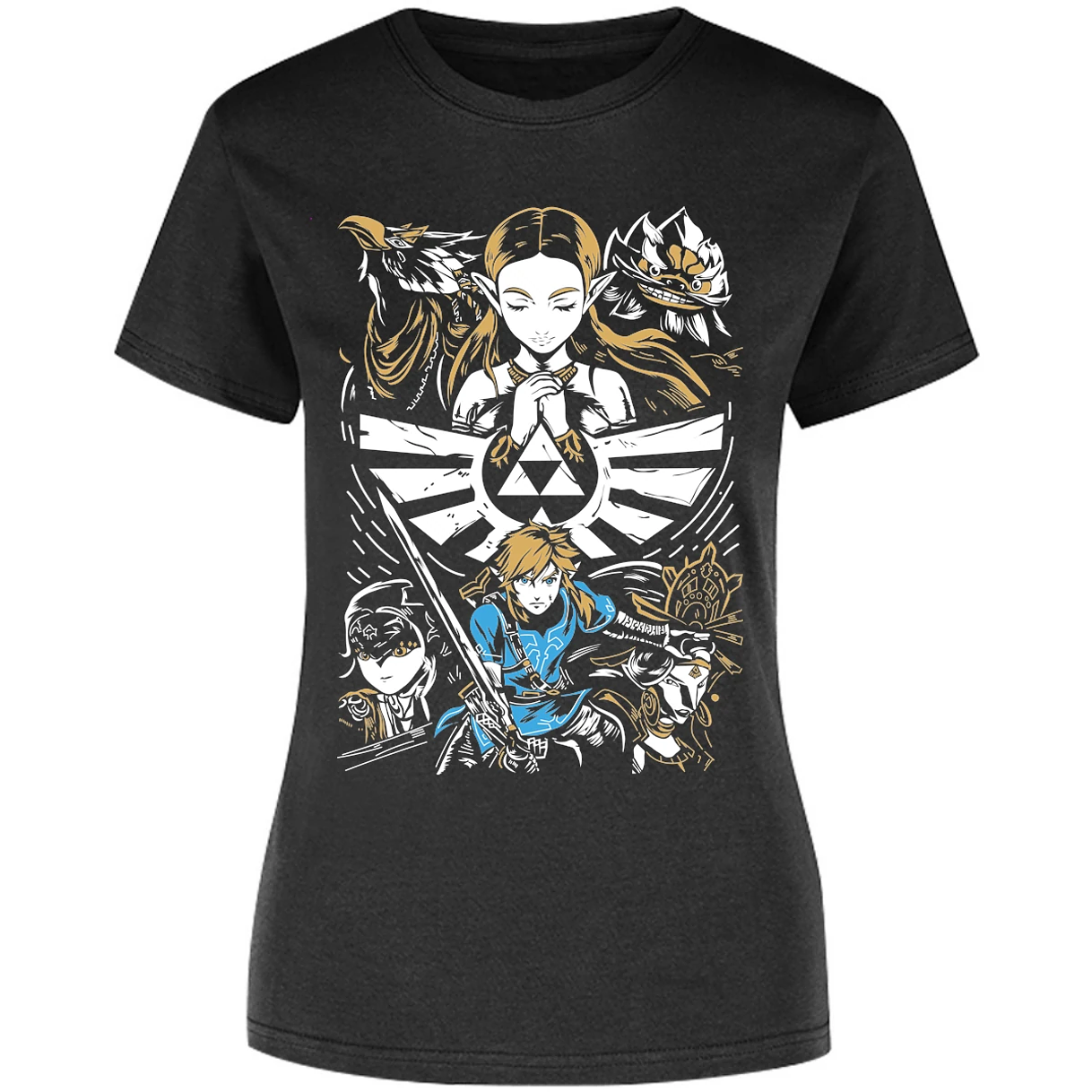 Blusa The Leyend Of Zelda Diseo Link Y Zelda Blusa para Mujer 17
