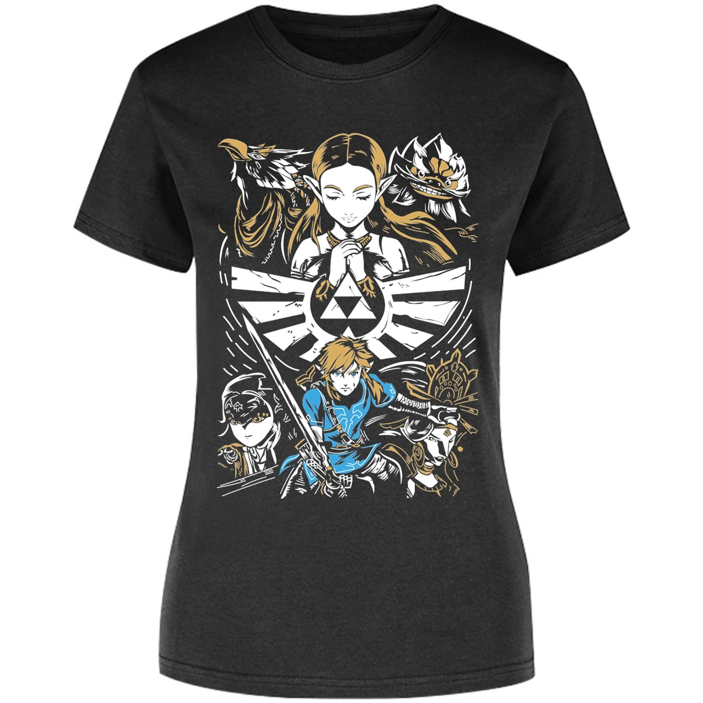 Blusa The Leyend Of Zelda Diseo Link Y Zelda Blusa para Mujer 17