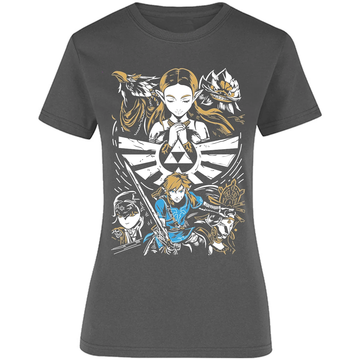 Blusa The Leyend Of Zelda Diseo Link Y Zelda Blusa para Mujer 6