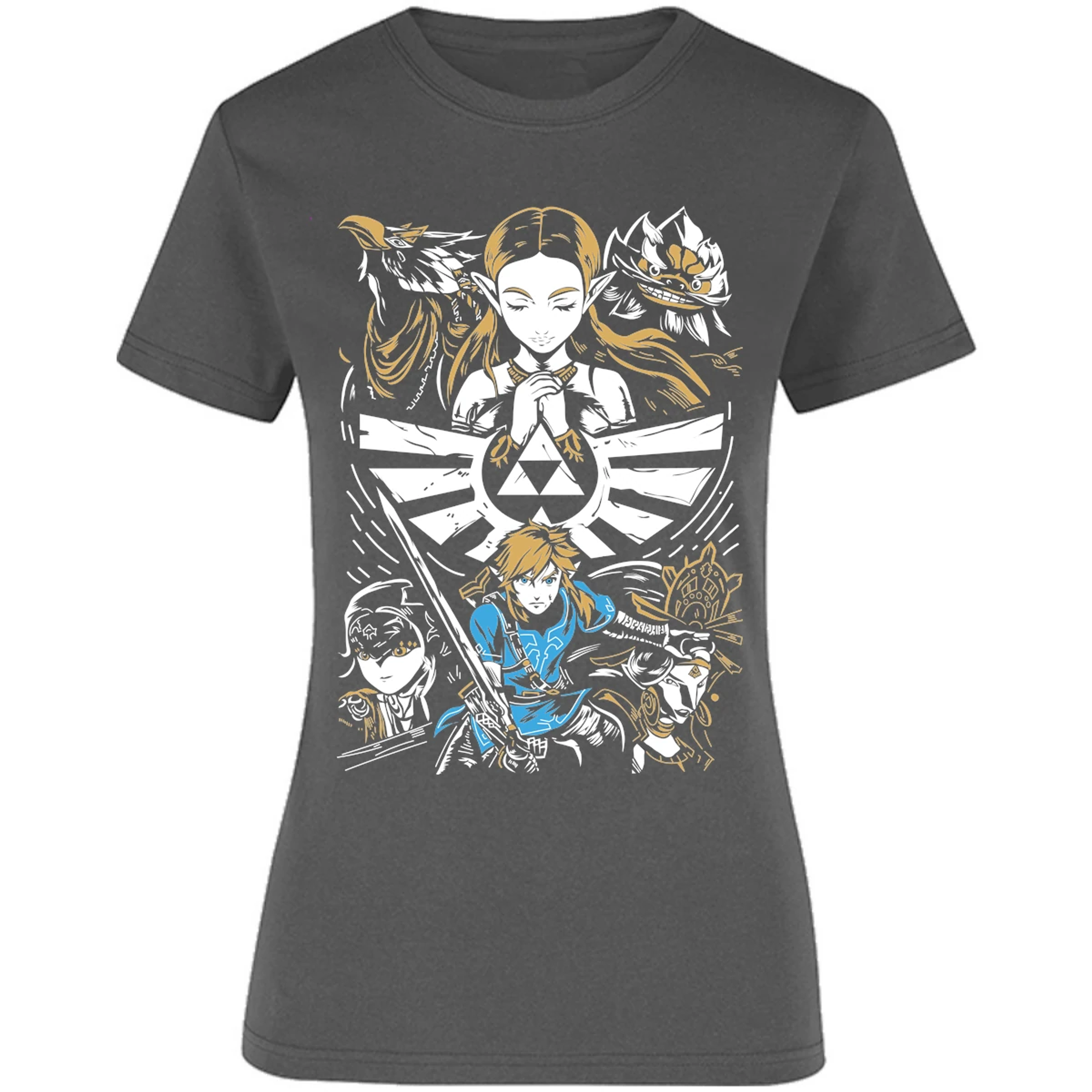 Blusa The Leyend Of Zelda Diseo Link Y Zelda Blusa para Mujer 6