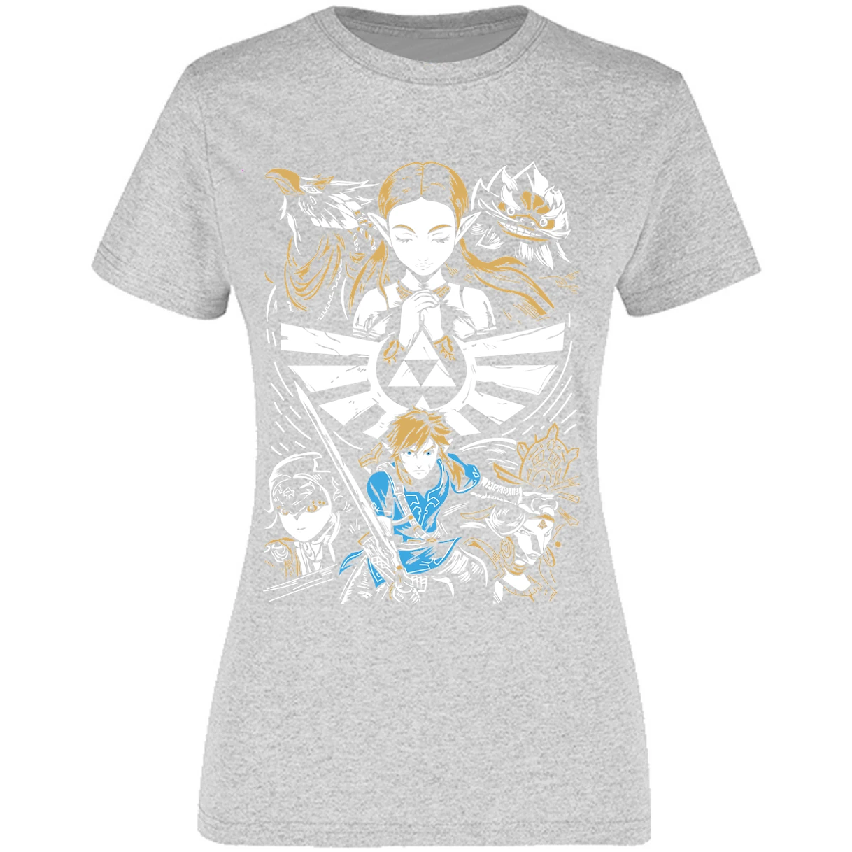 Blusa The Leyend Of Zelda Diseo Link Y Zelda Blusa para Mujer 3