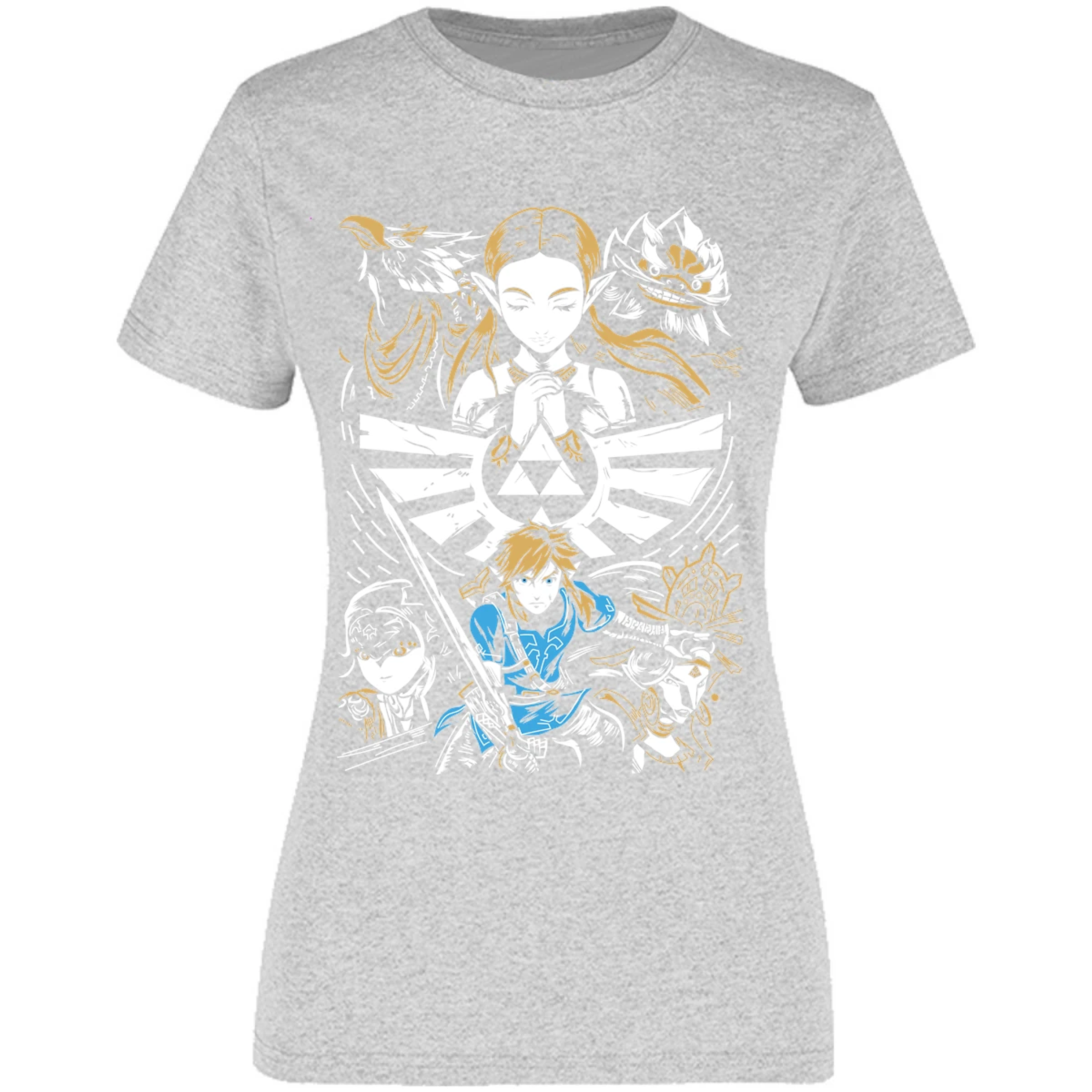 Blusa The Leyend Of Zelda Diseo Link Y Zelda Blusa para Mujer 3