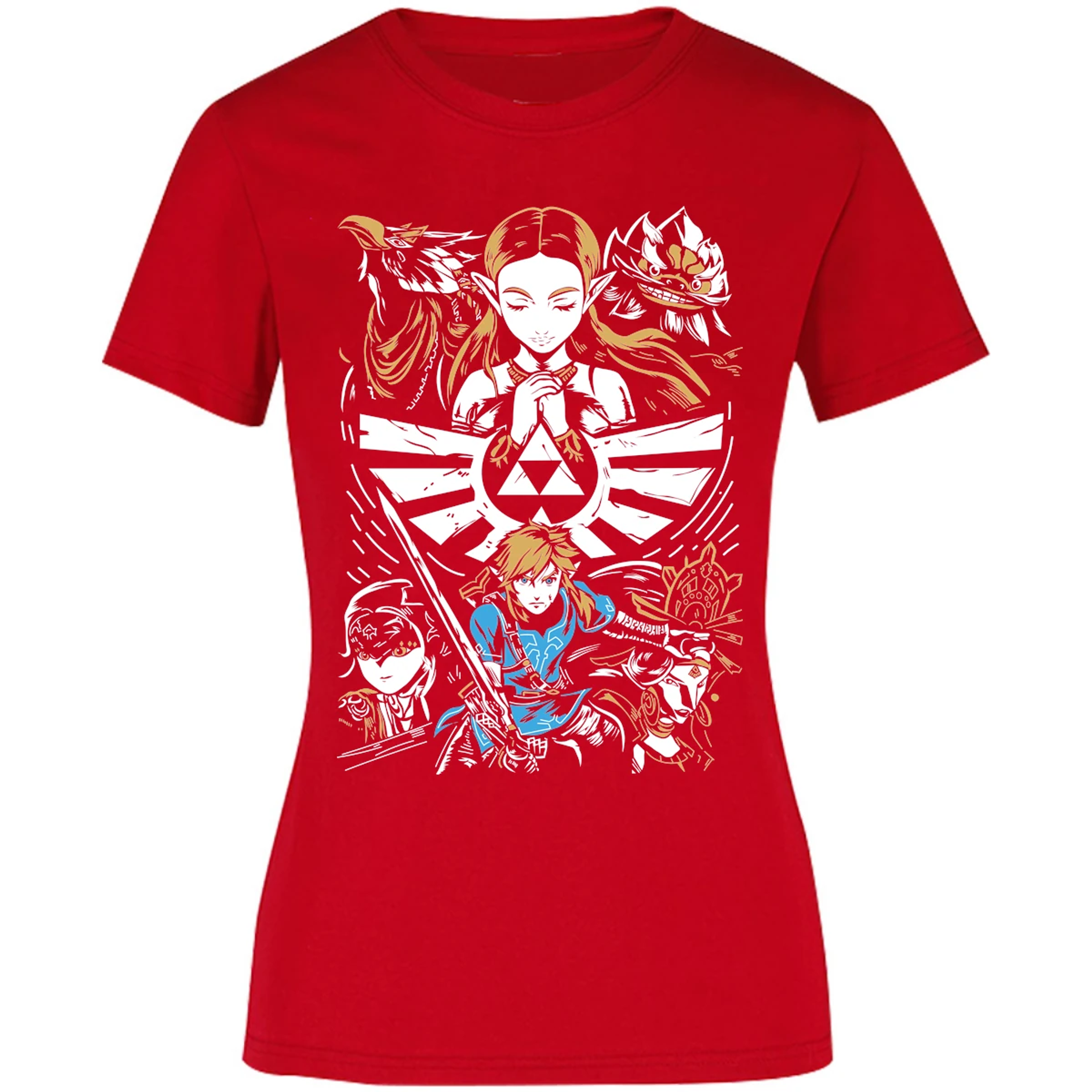 Blusa The Leyend Of Zelda Diseo Link Y Zelda Blusa para Mujer 1