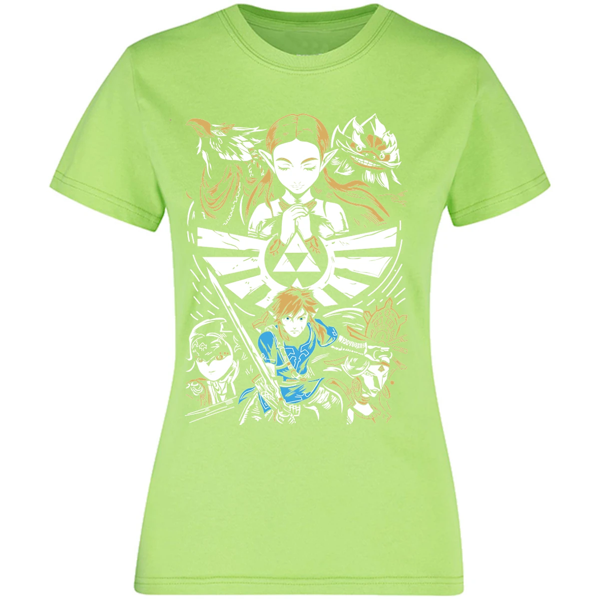Blusa The Leyend Of Zelda Diseo Link Y Zelda Blusa para Mujer 11