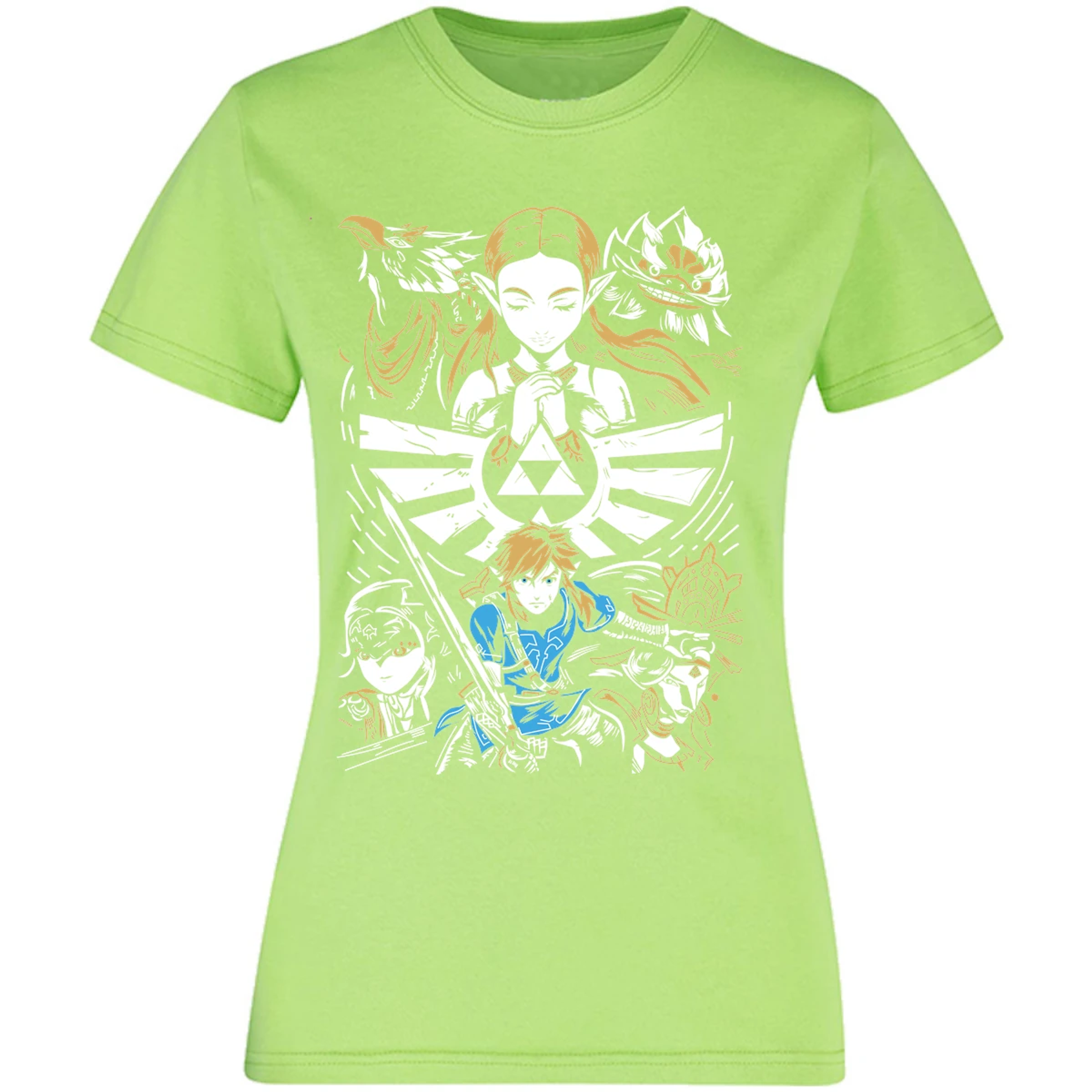 Blusa The Leyend Of Zelda Diseo Link Y Zelda Blusa para Mujer 11