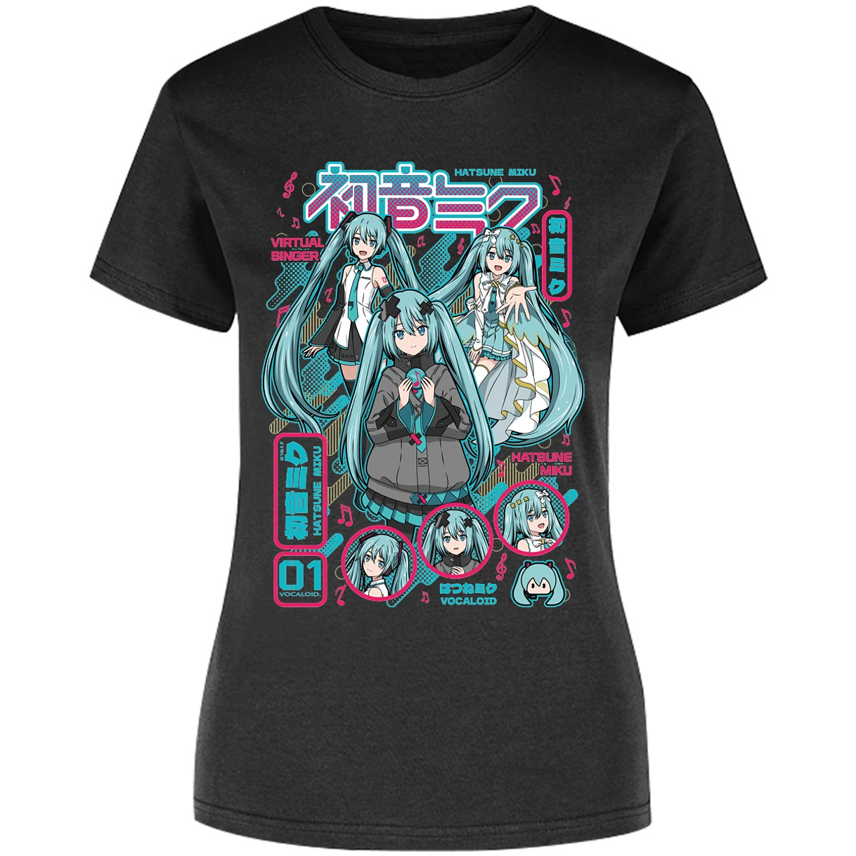 Blusa Naruto Miku Anime Blusa para Mujer 7