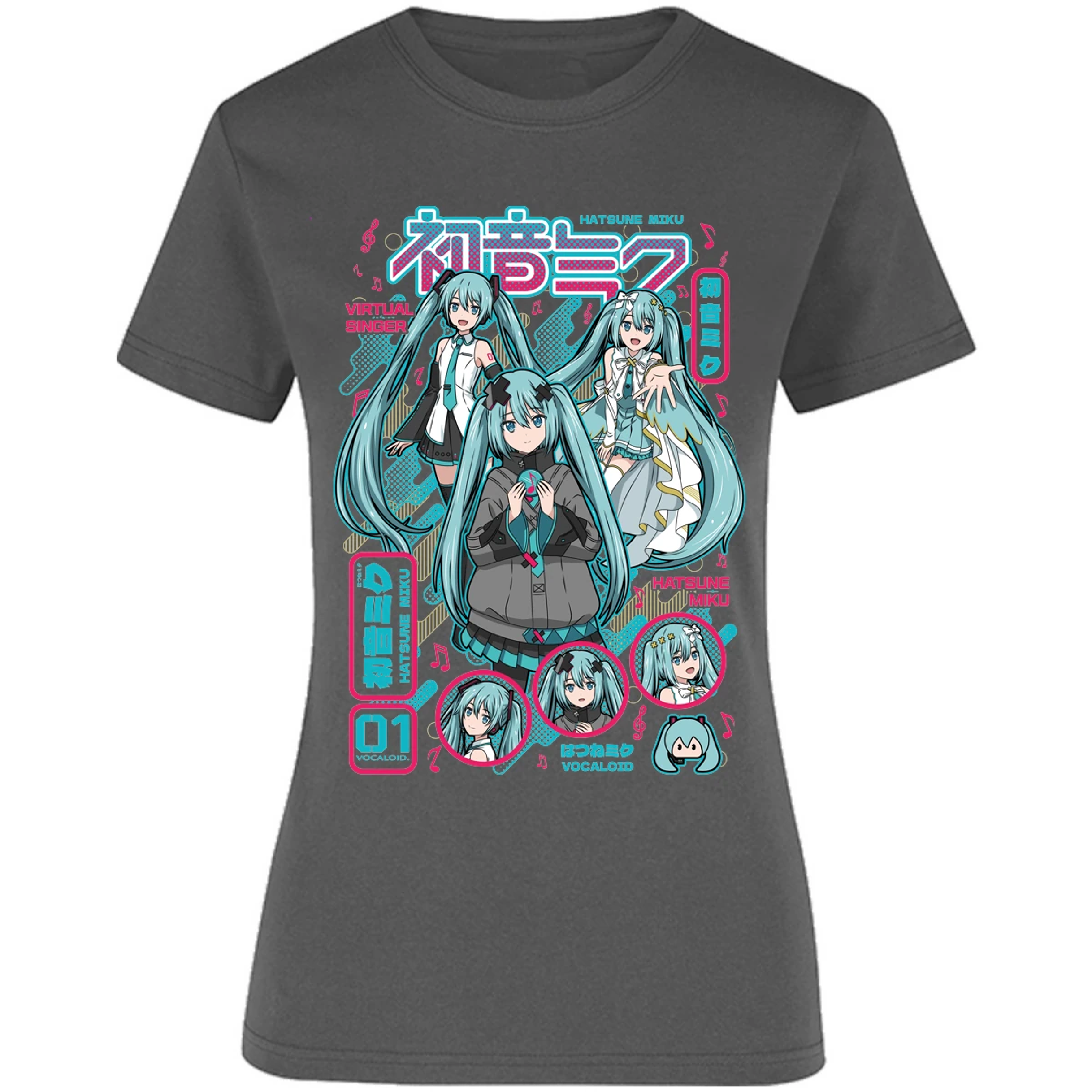 Blusa Naruto Miku Anime Blusa para Mujer 16