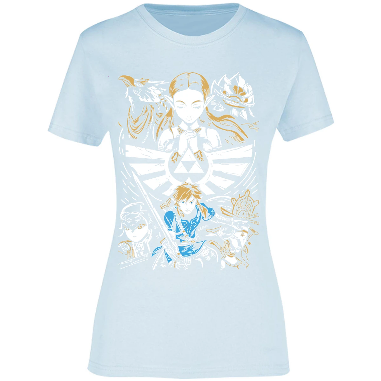 Blusa The Leyend Of Zelda Diseo Link Y Zelda Blusa para Mujer 8