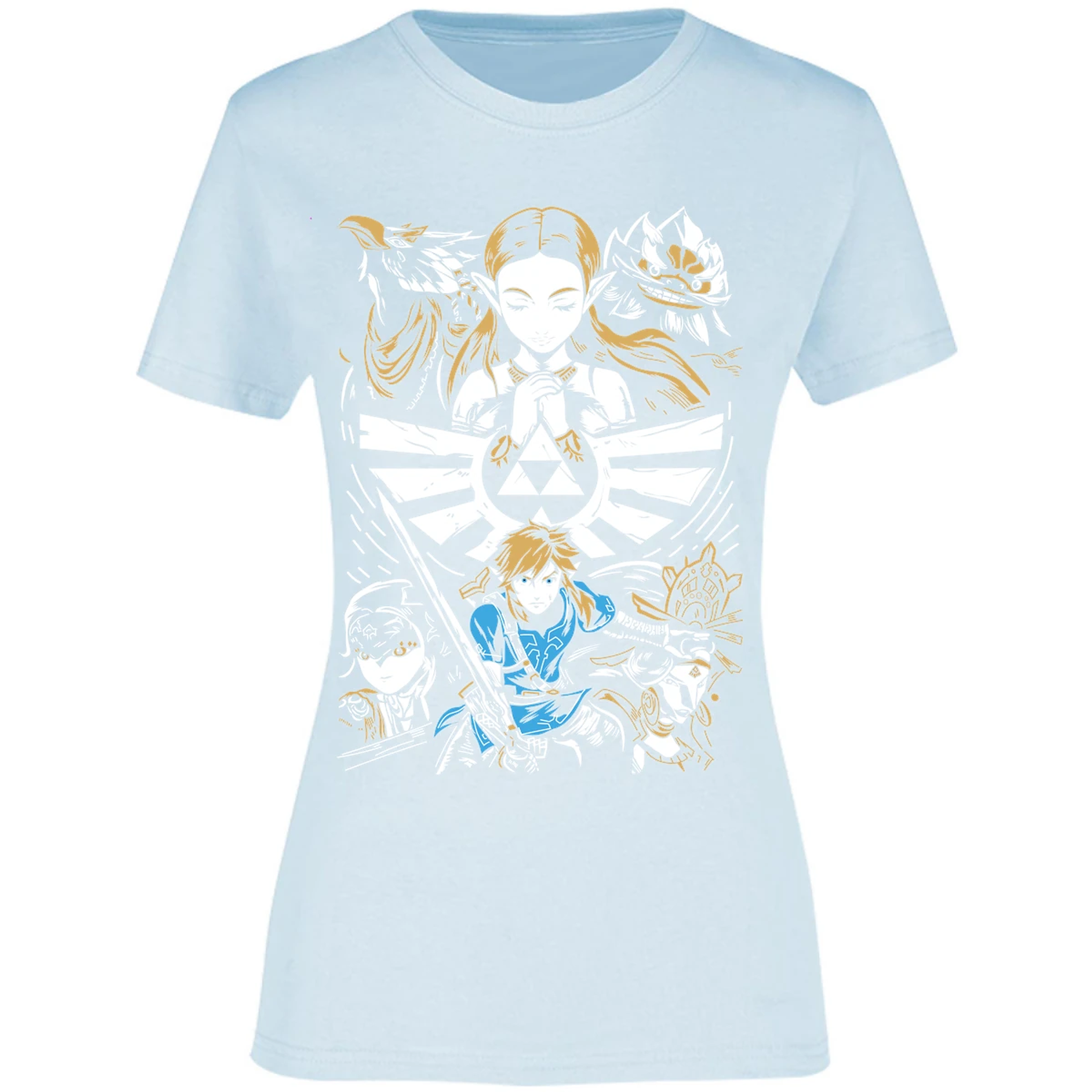 Blusa The Leyend Of Zelda Diseo Link Y Zelda Blusa para Mujer 8