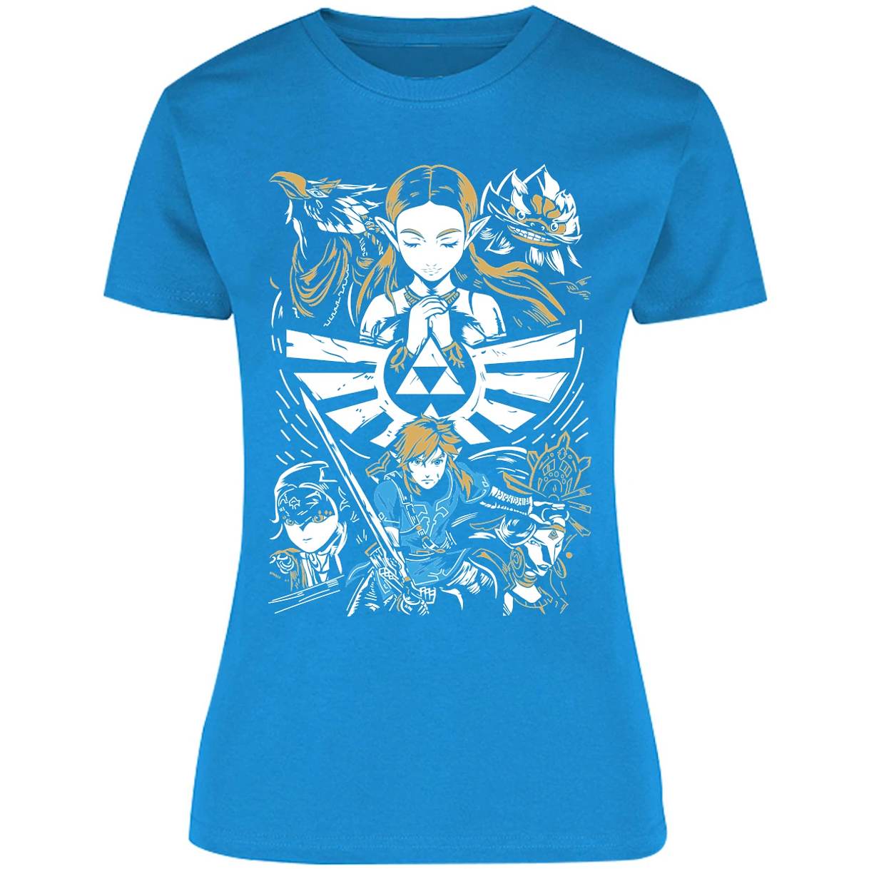 Blusa The Leyend Of Zelda Diseo Link Y Zelda Blusa para Mujer 2