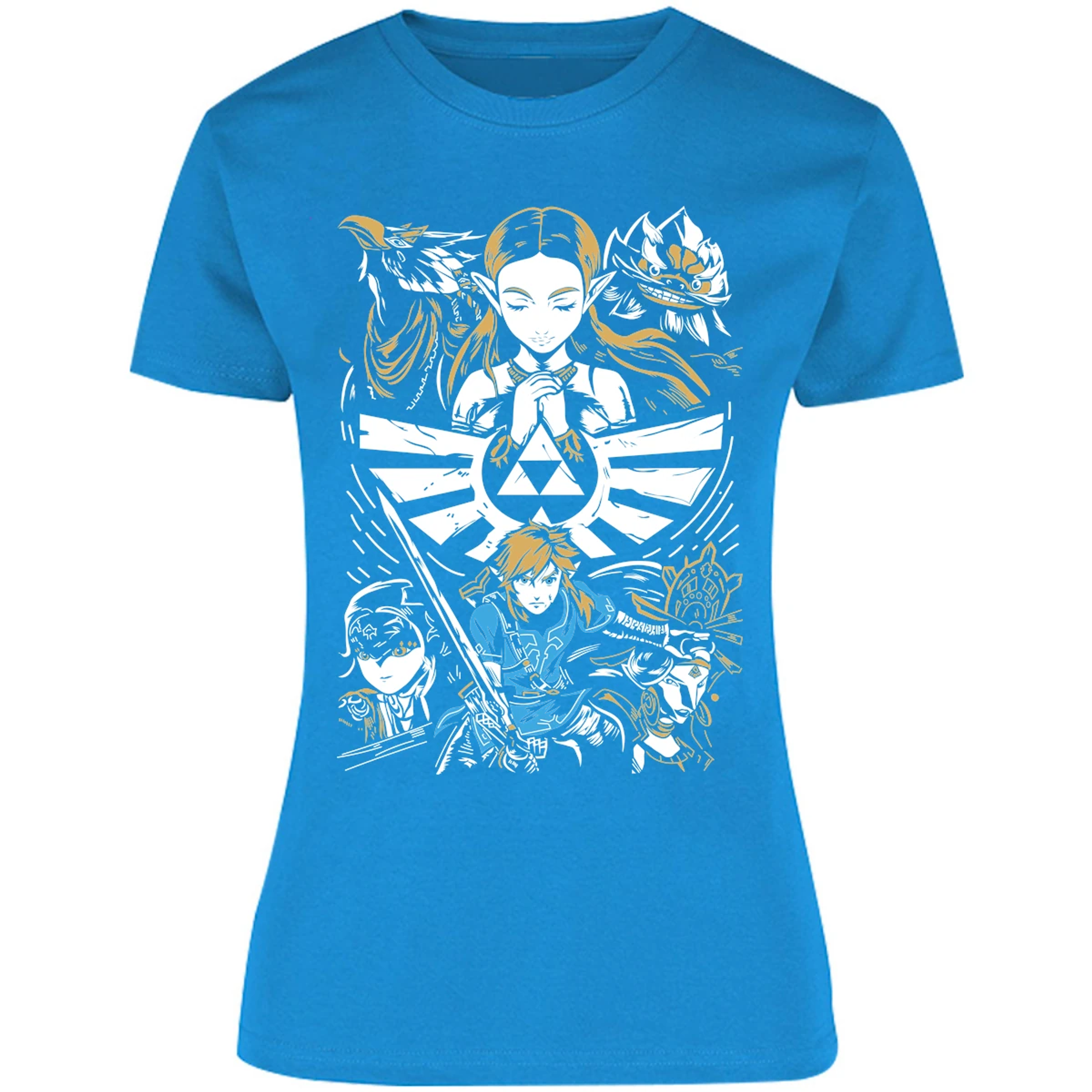 Blusa The Leyend Of Zelda Diseo Link Y Zelda Blusa para Mujer 2