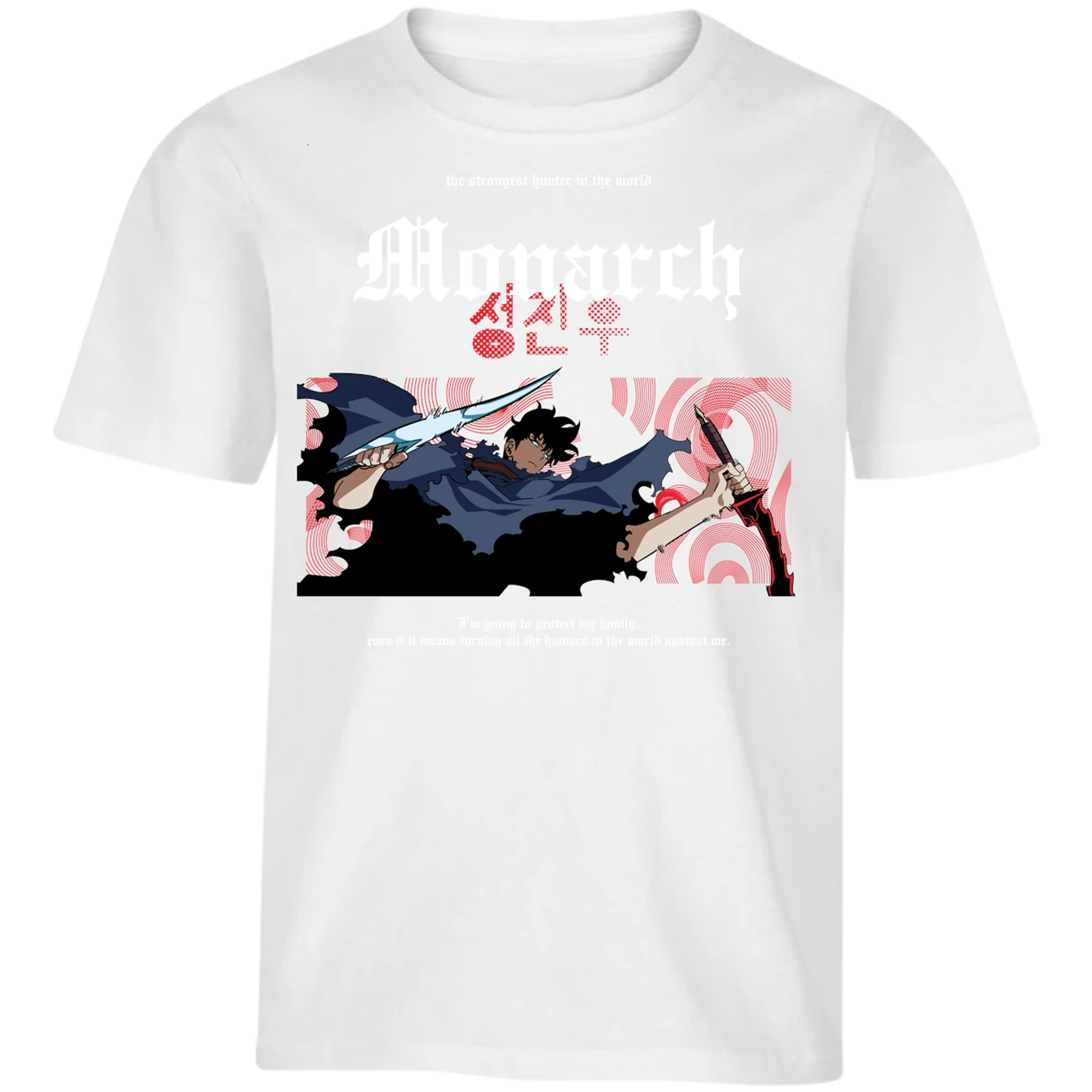 Playera Solo Leveling Jin Woo Monarch para Niño 3