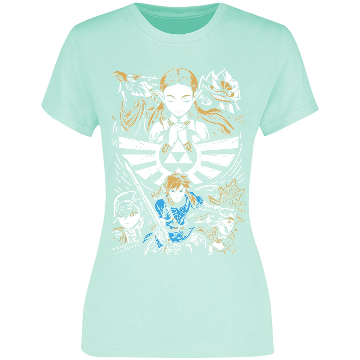 Blusa The Leyend Of Zelda Diseo Link Y Zelda Blusa para Mujer 10