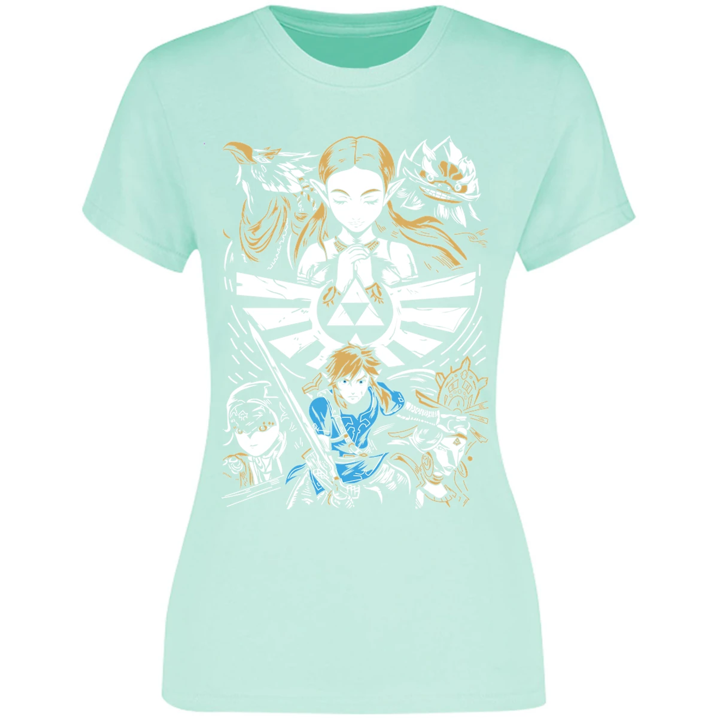 Blusa The Leyend Of Zelda Diseo Link Y Zelda Blusa para Mujer 10