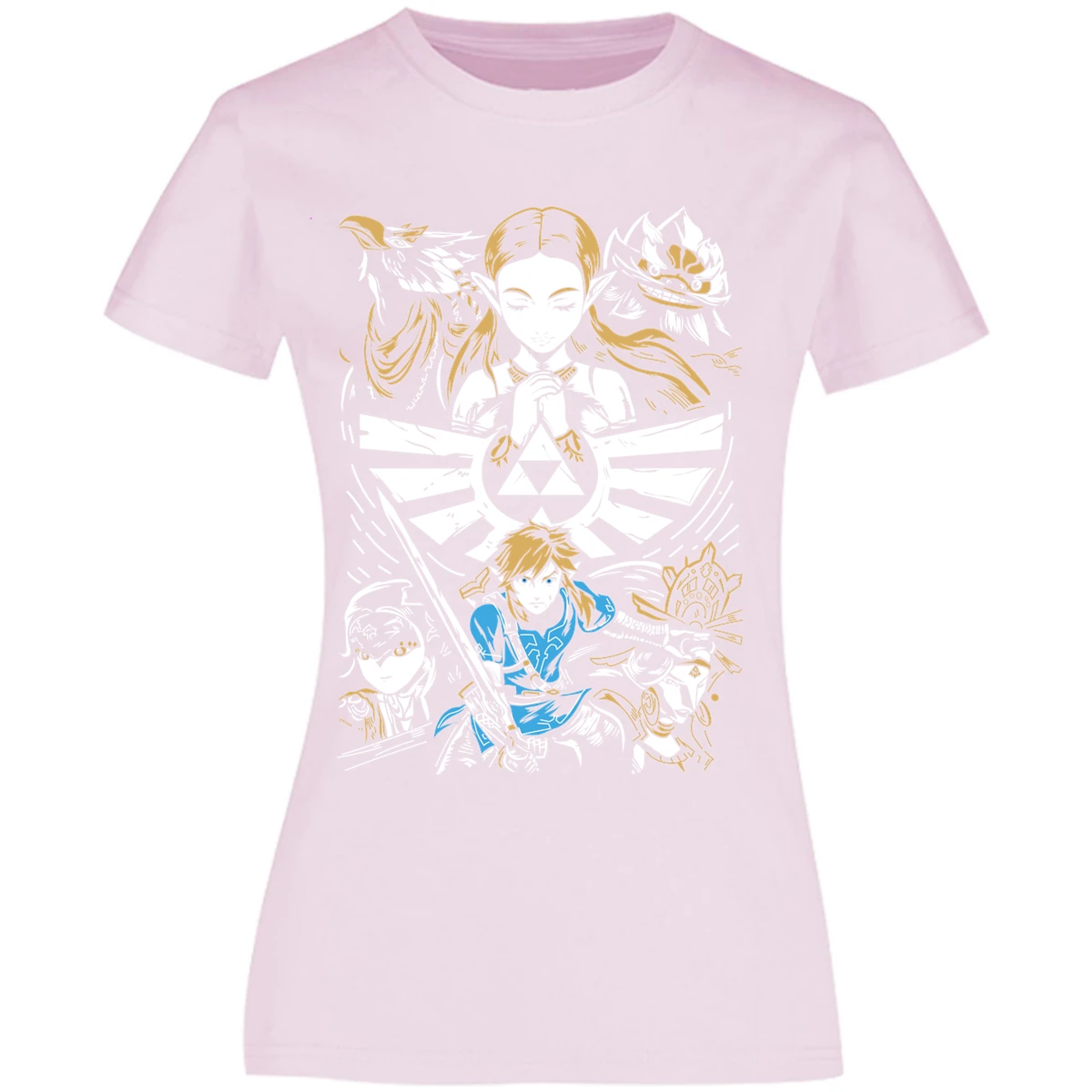 Blusa The Leyend Of Zelda Diseo Link Y Zelda Blusa para Mujer 4